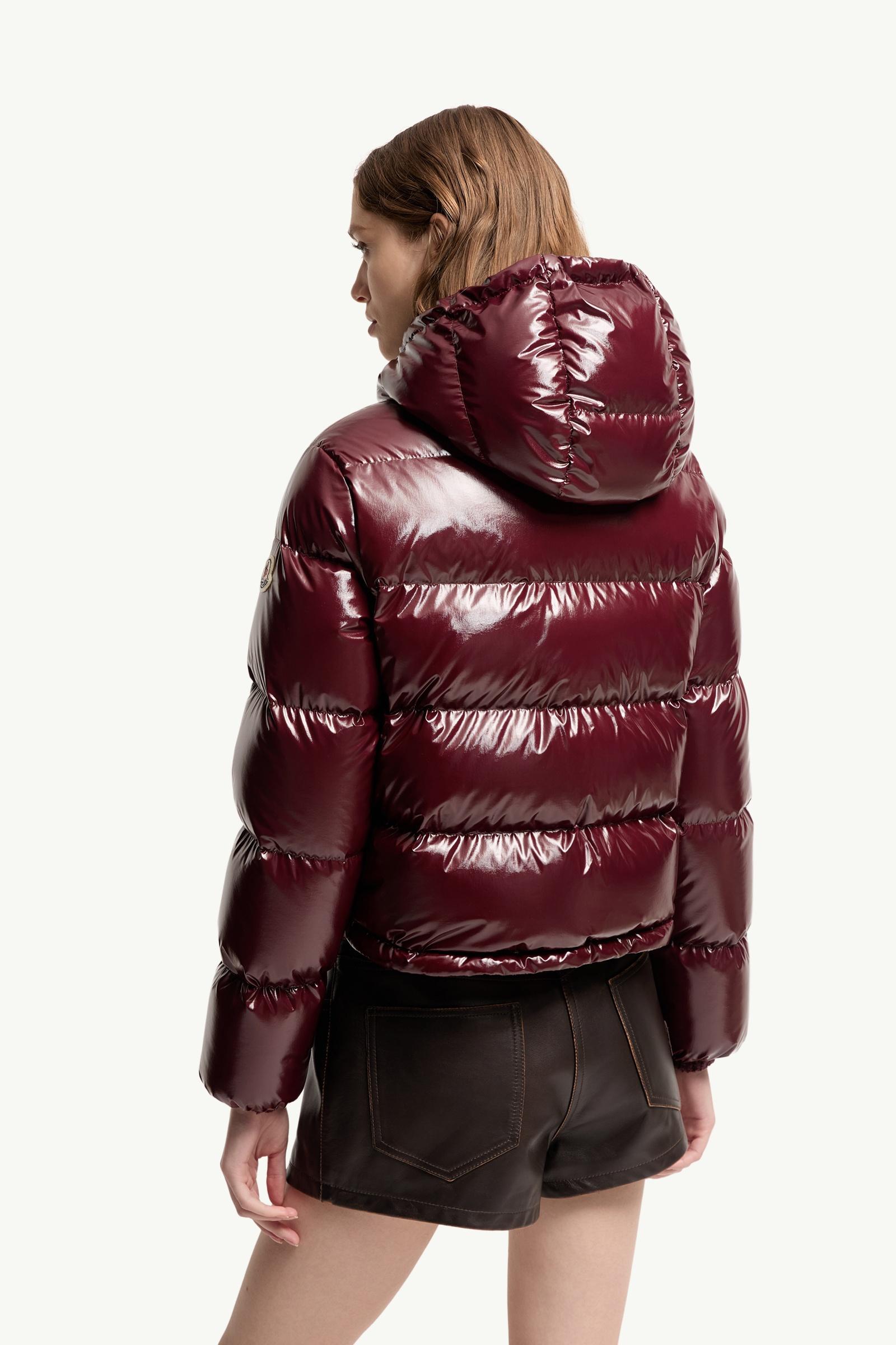 国内正規品／DISTタグ付MONCLER バーガンディ レディースダウン バーガンディー Niveole ダウンジャケット : ショートダウンジャケット
