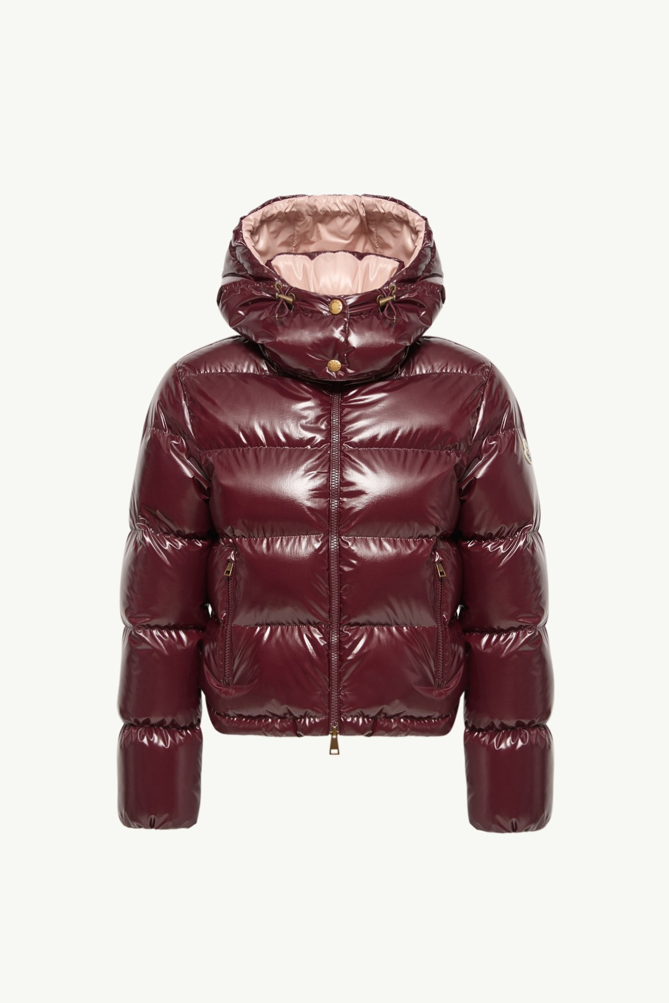 Niveole短身尼龍羽絨外套 女士 酒紅色 Moncler 2