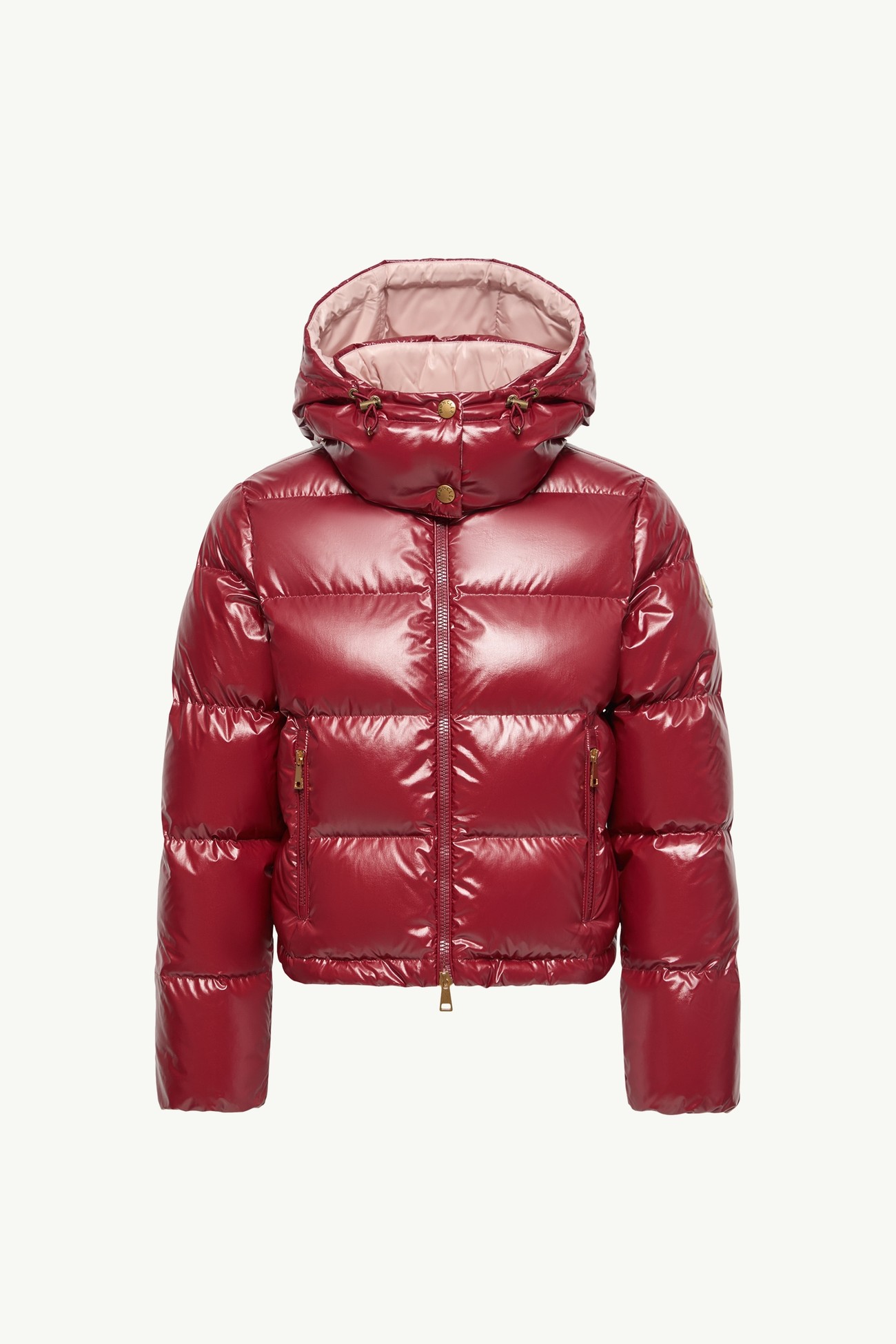 Niveole短身尼龍羽絨外套 女士 寶石紅色 Moncler 2