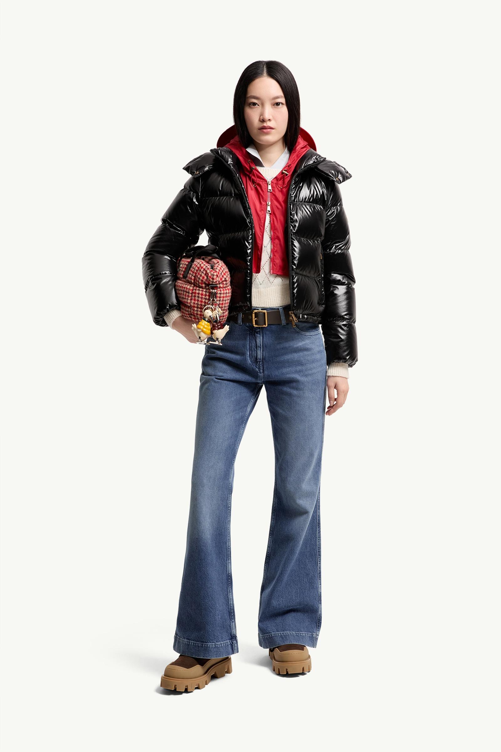 Black Niveole Short Down Jacket - Short Down Jackets for Women