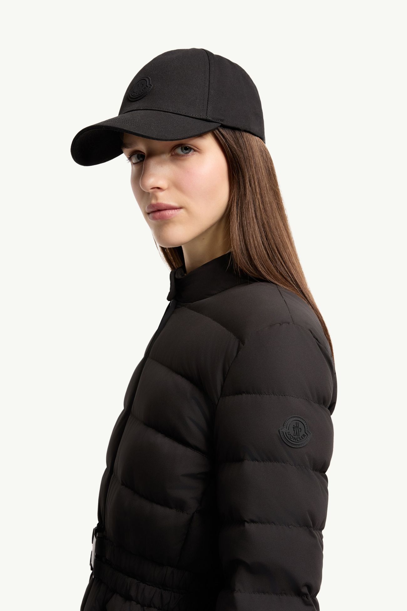 Esthetique連腰帶短身羽絨外套 女士 黑色 Moncler 1