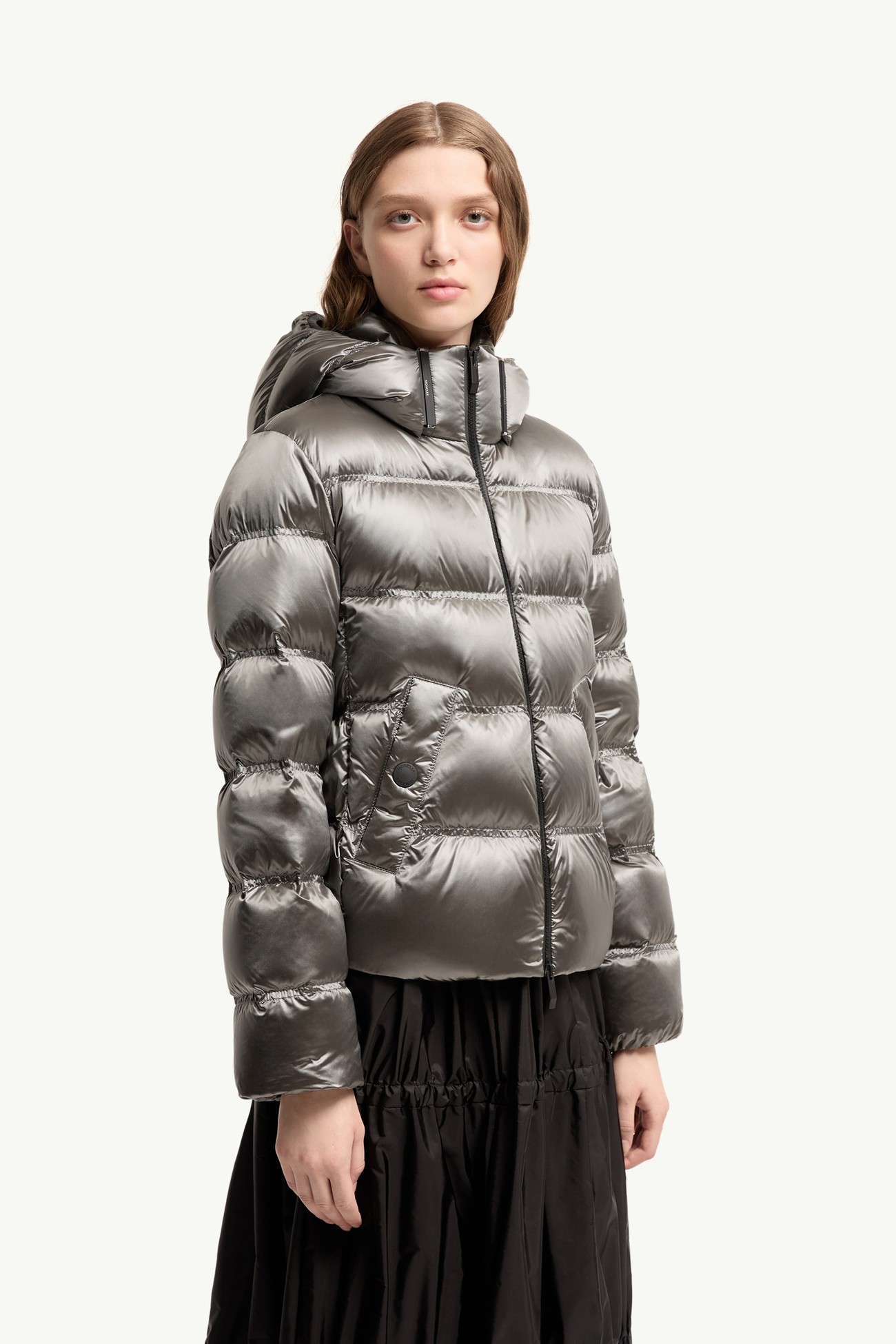 Piumino corto Sensation Donna Argento Moncler 3
