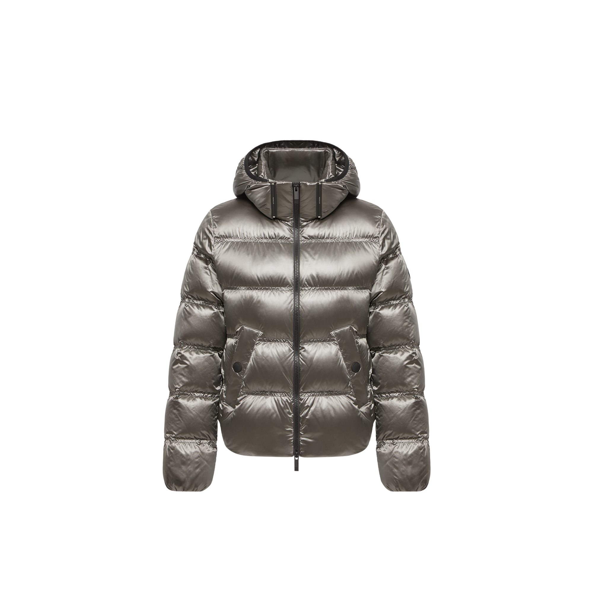 Moncler   Sensation Short Down Jacket for Women in Gray, Size: 20