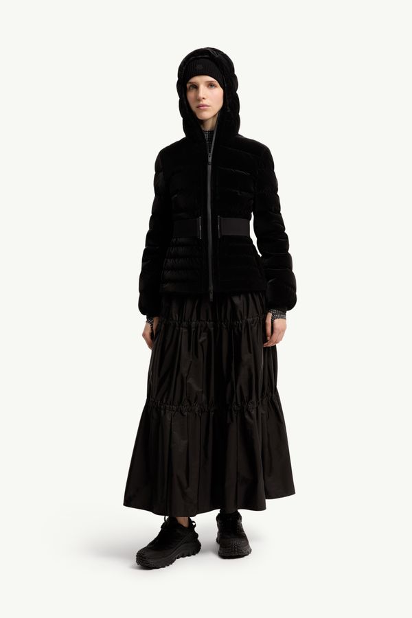 Gestuelle女士腰带短款羽绒夹克外套 女士 黑色 Moncler 0