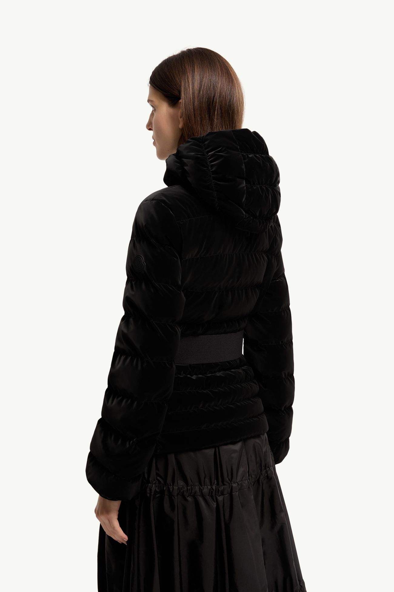 Gestuelle連腰帶短身羽絨外套 女士 黑色 Moncler 4