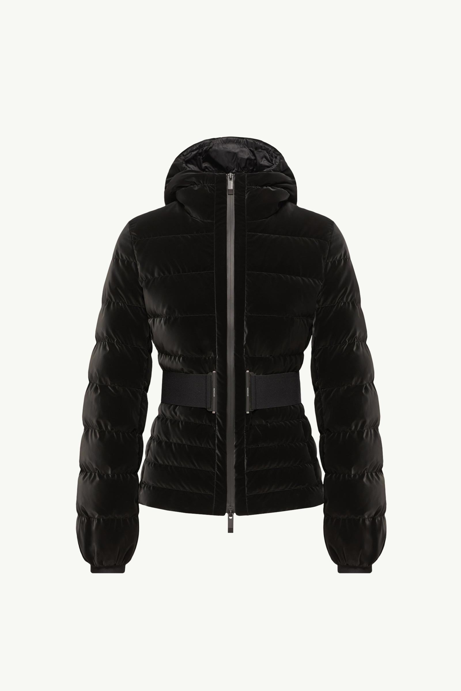 Plumífero corto con cinturón Gestuelle Mujer Negro Moncler, 1 of 0