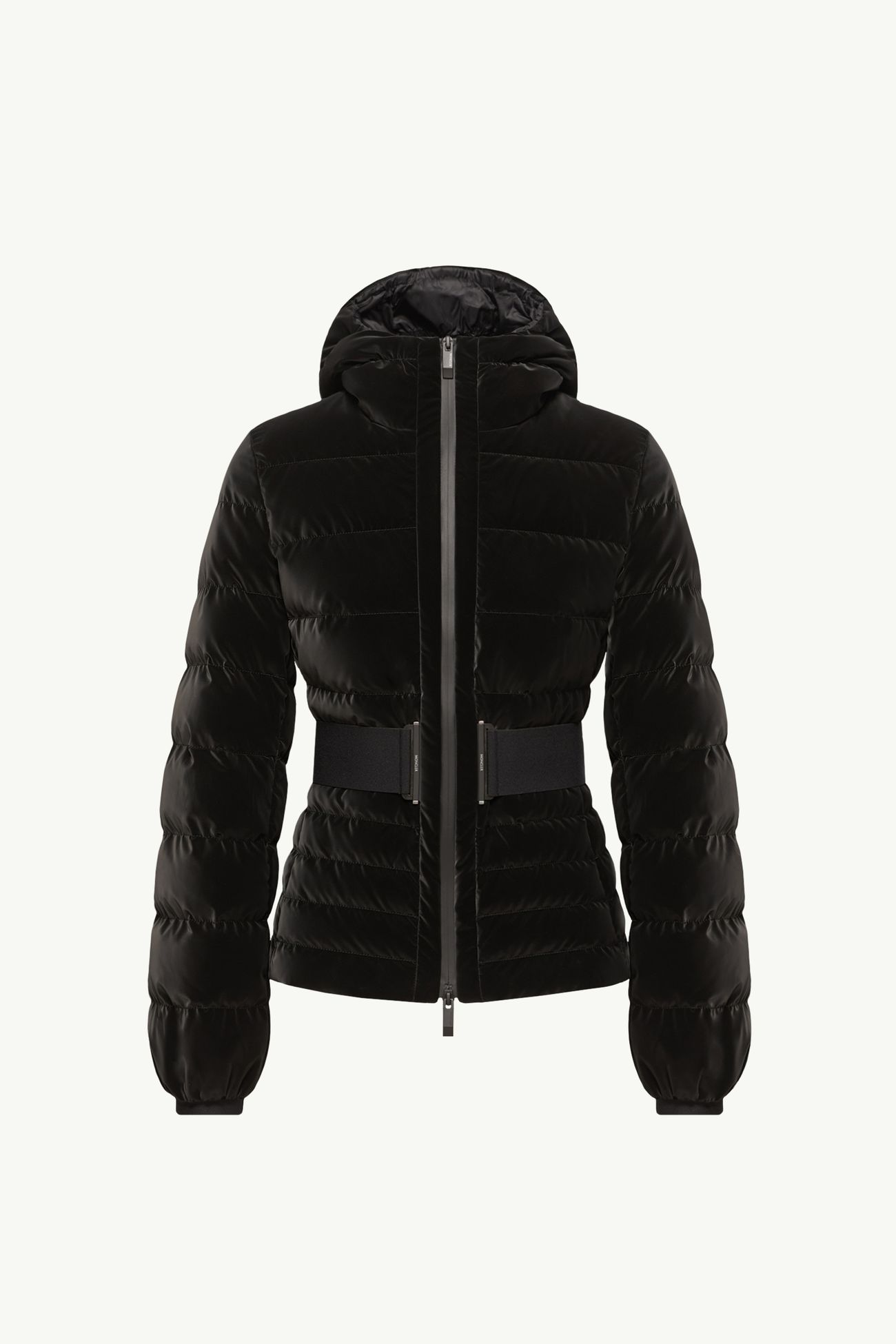 Gestuelle連腰帶短身羽絨外套 女士 黑色 Moncler 2