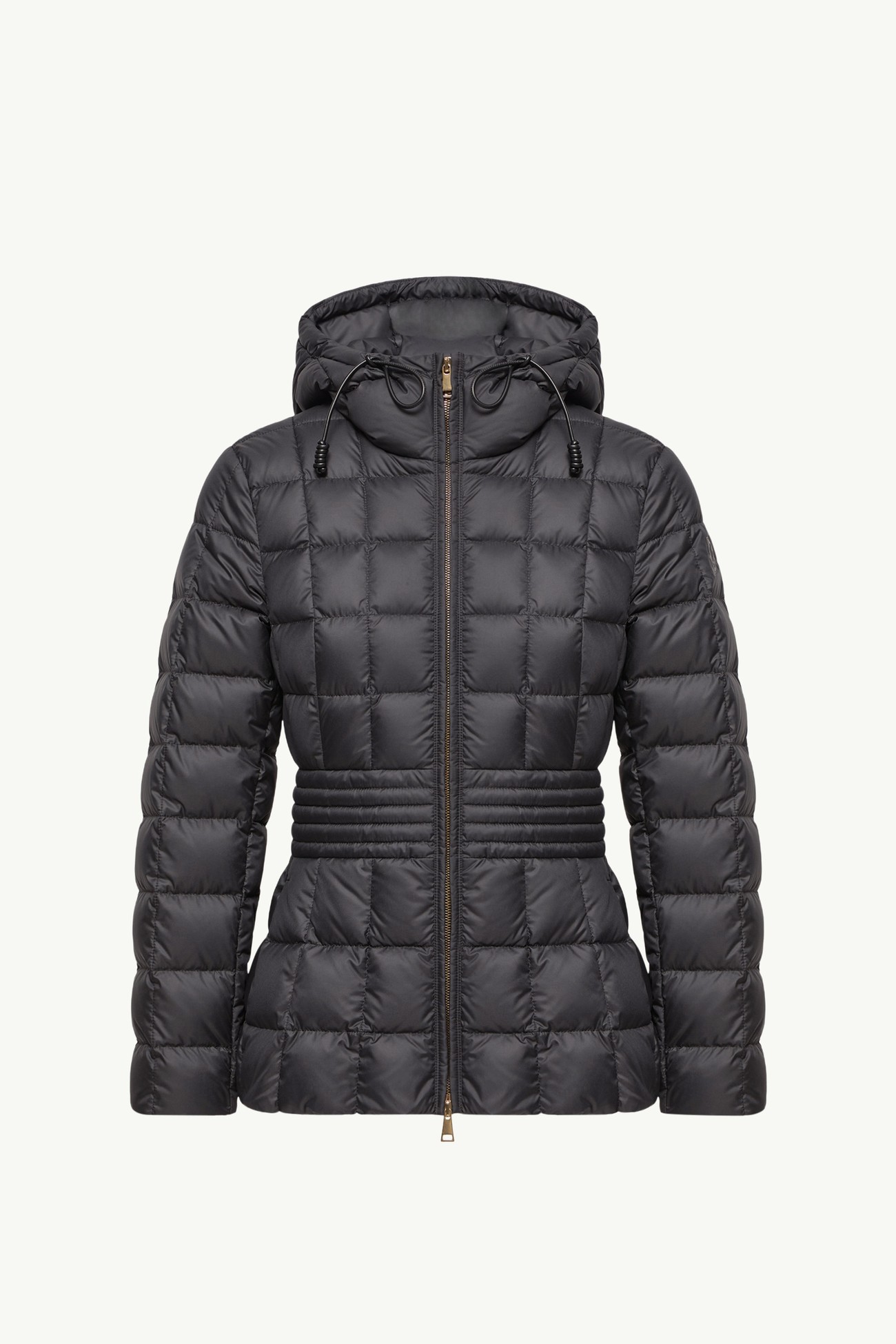 Engoulevent Square Quilted Hooded Short Down Jacket Women Black Moncler 2