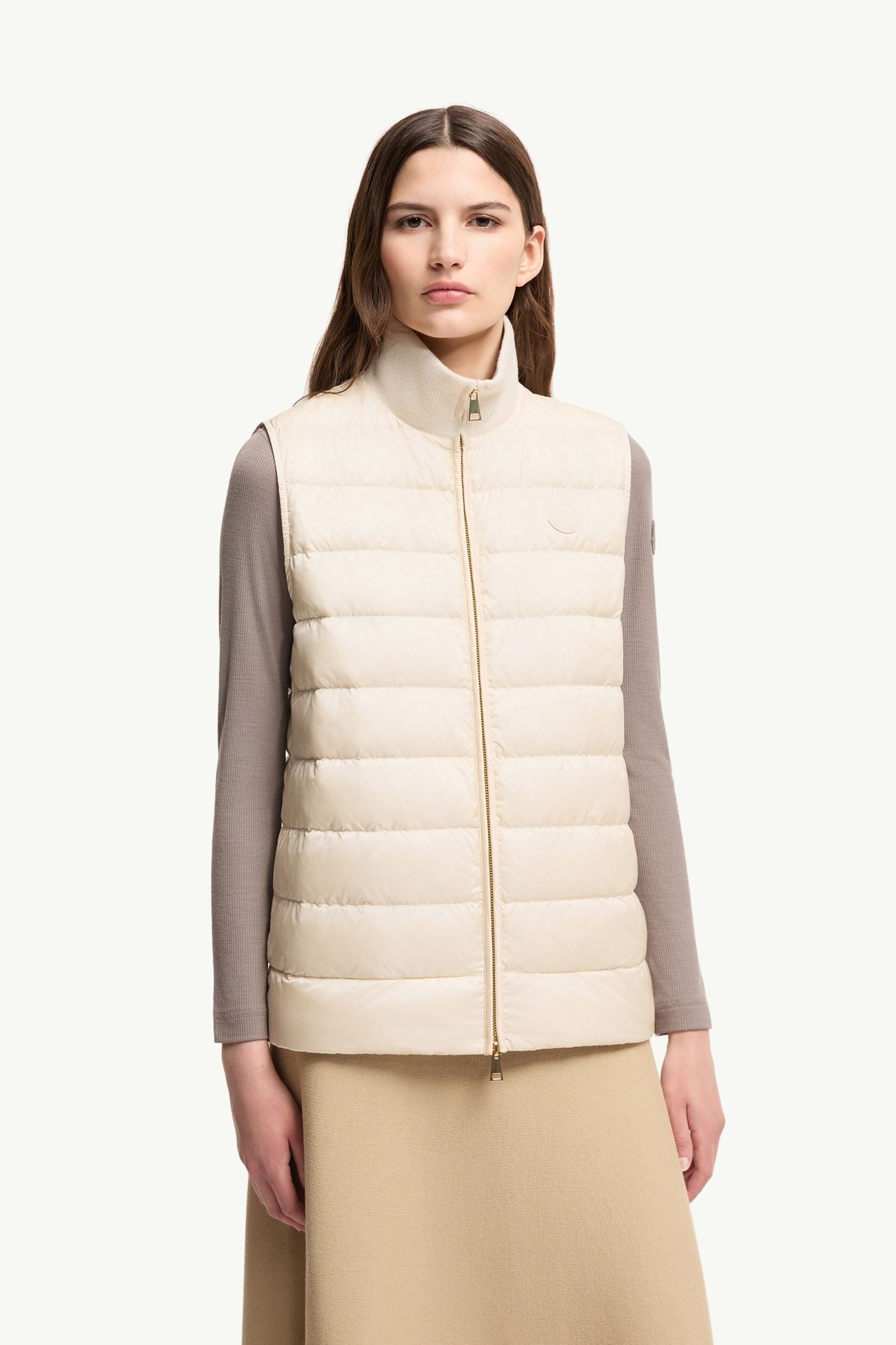 Plumífero de lana y cachemira con capucha 3 en 1 Hemiptere Mujer Beige Claro Moncler 5