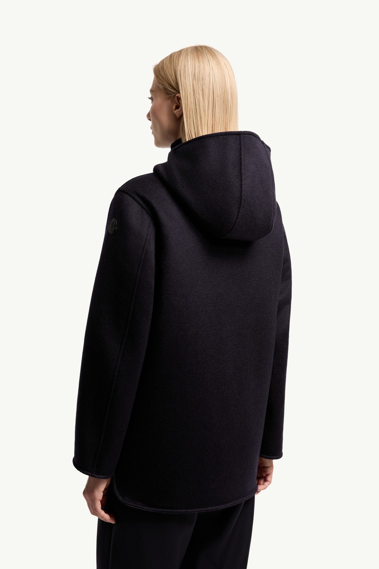 Doudoune à capuche 3-en-1 en laine et cachemire Hemiptere Femmes Bleu marine Moncler 4