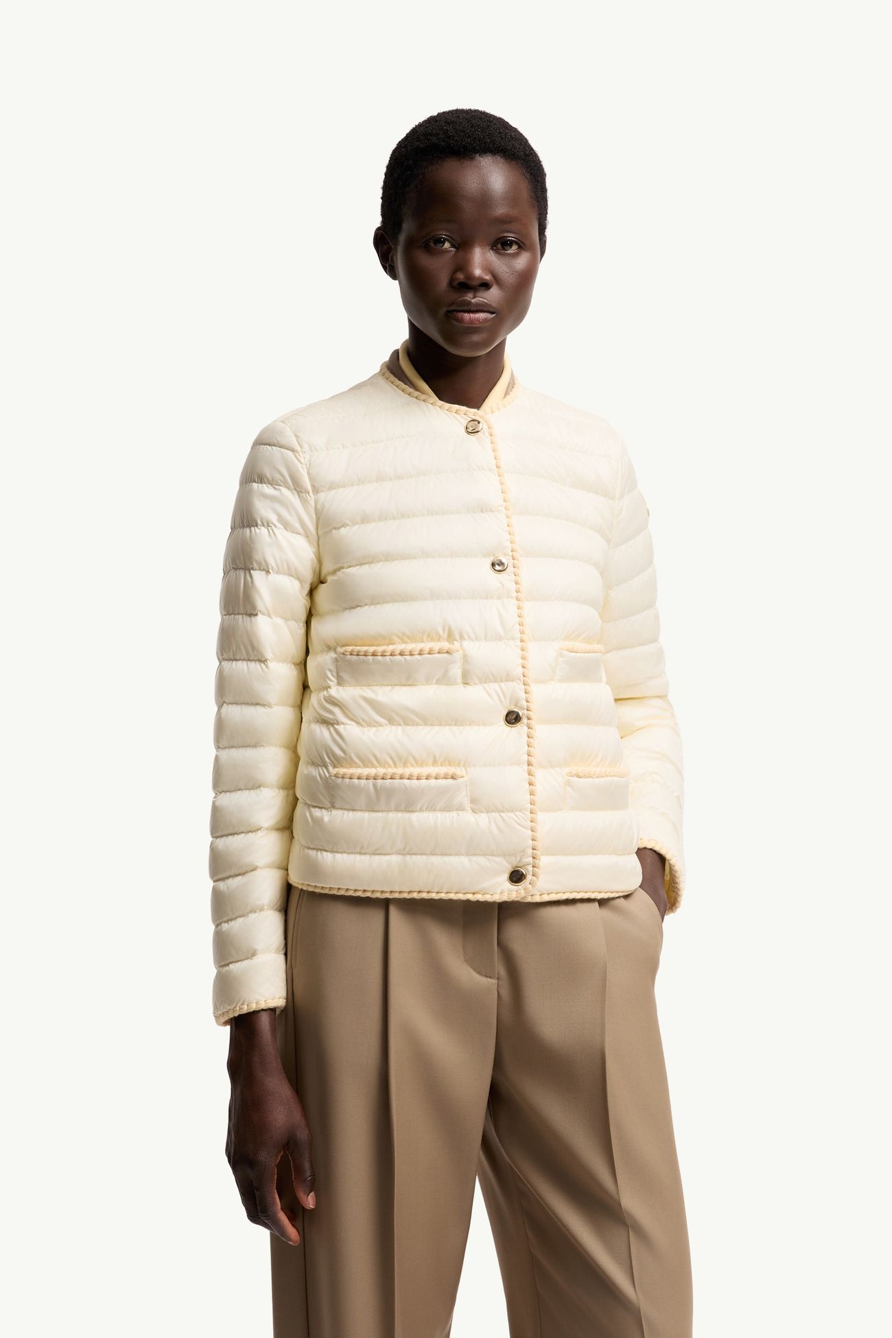 Circaete ショートダウンジャケット レディース ホワイトアイボリー Moncler 3