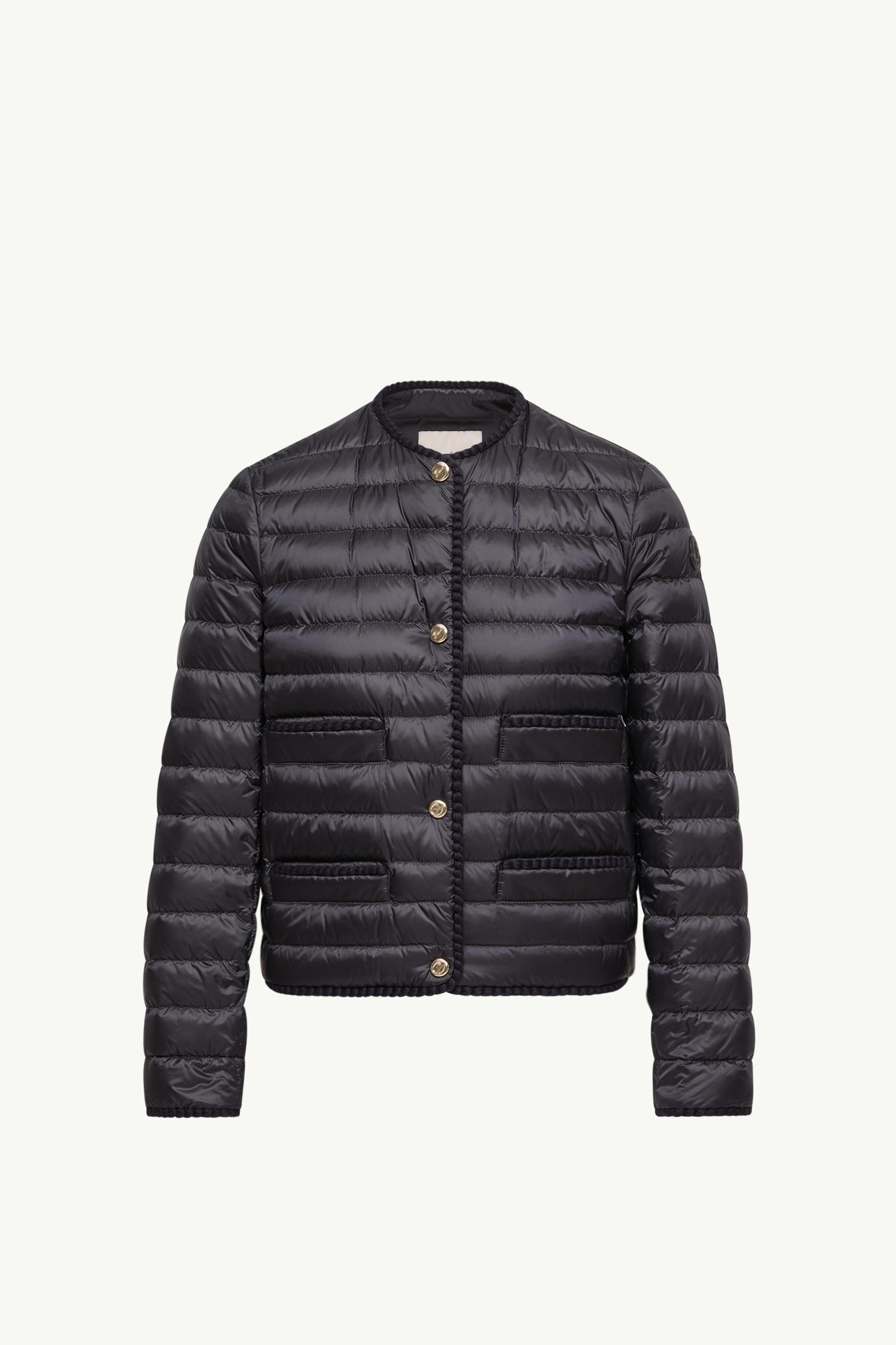 Circaete Braided Trim Short Down Jacket Women Navy Blue Moncler, 1 of 0