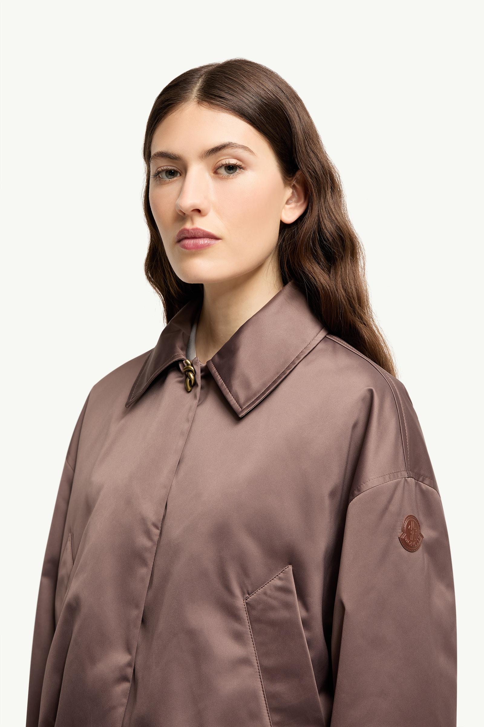 Brown Chevreuil Duchesse Short Down Jacket - Lightweight Down
