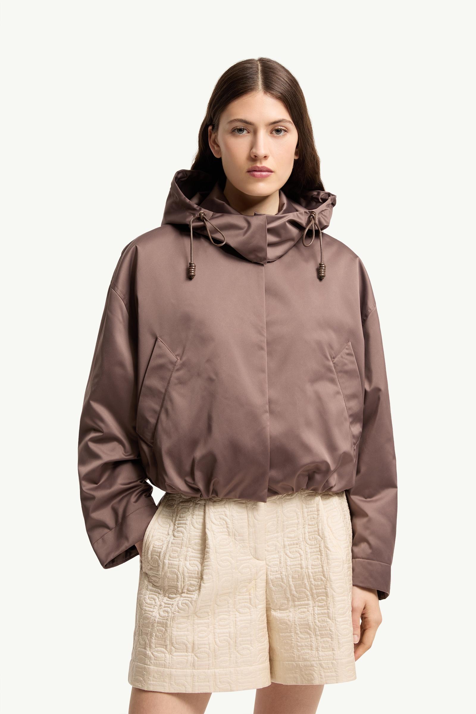 Brown Chevreuil Duchesse Short Down Jacket - Lightweight Down
