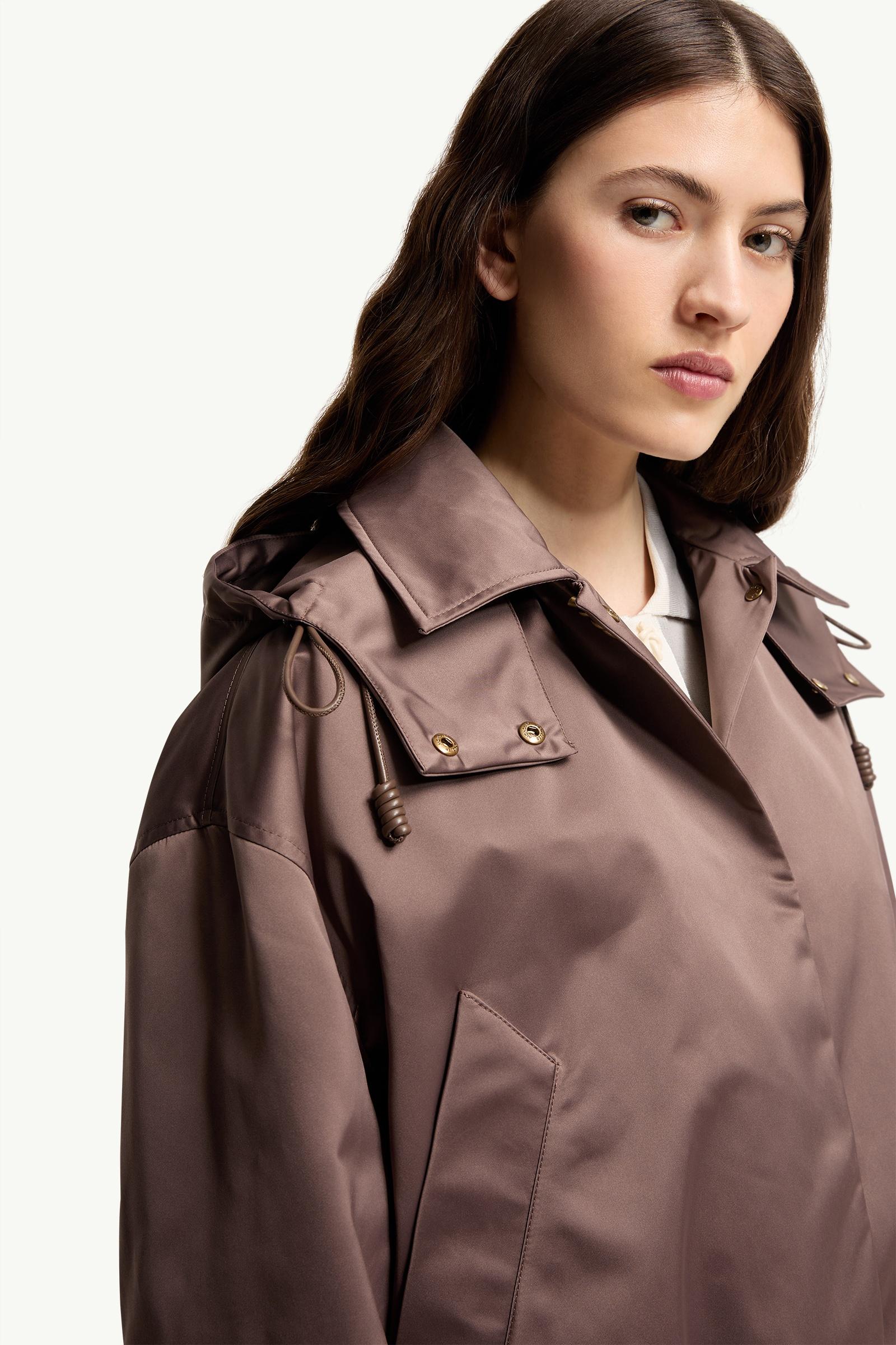 Brown Chevreuil Duchesse Short Down Jacket - Lightweight Down