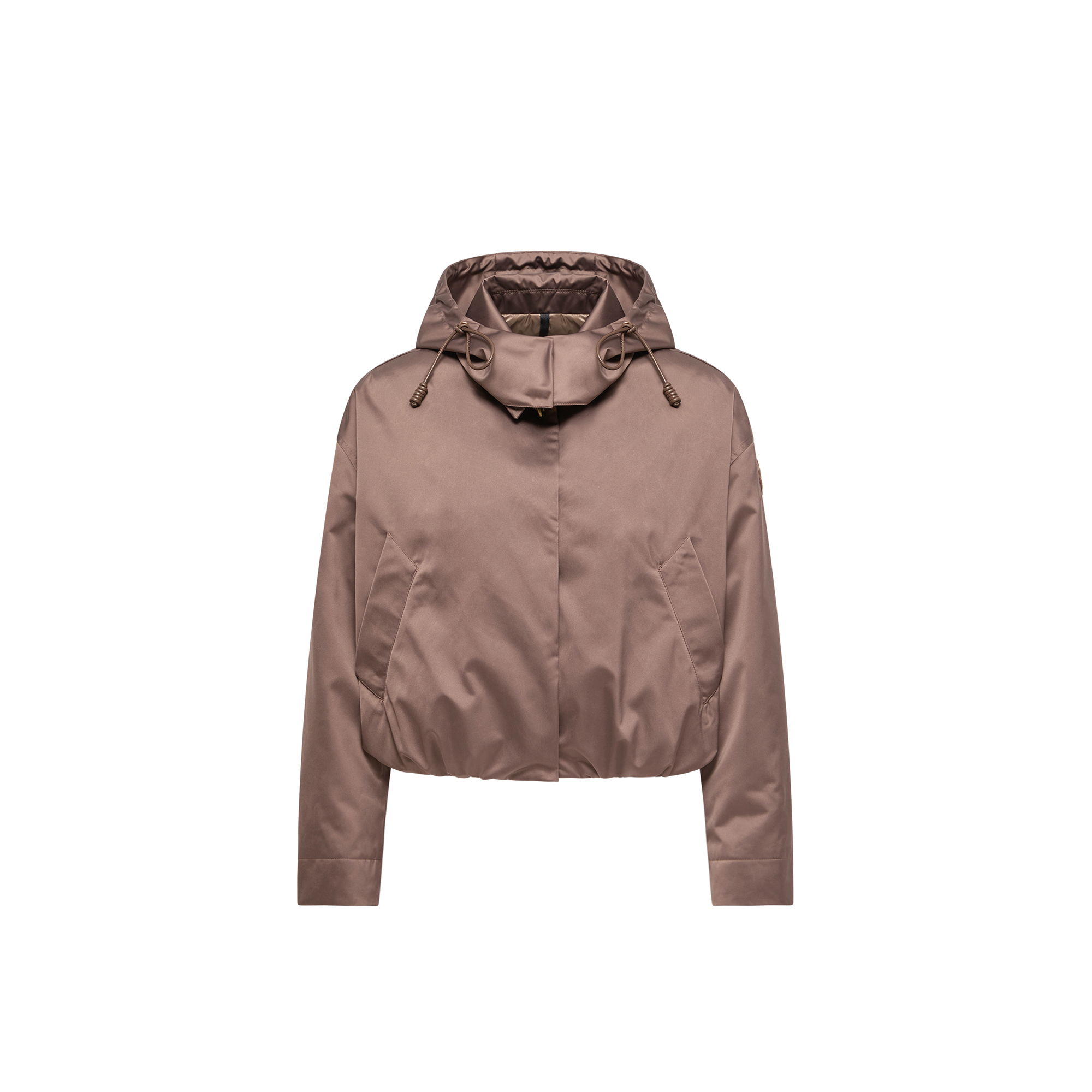 Moncler   Chevreuil Duchesse Short Down Jacket for Women in Brown, Size: 12