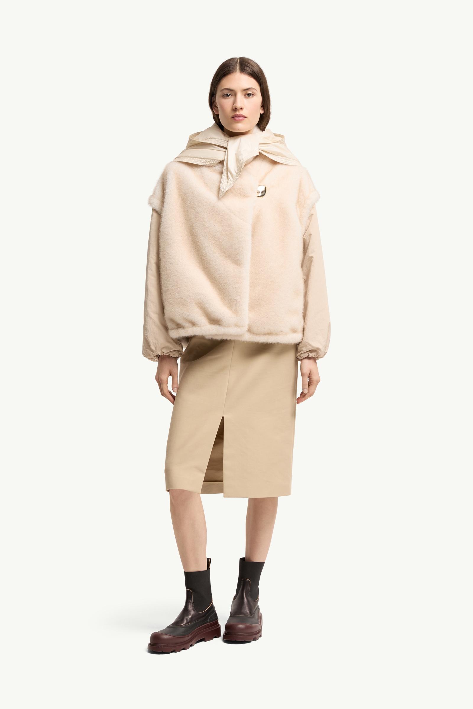 White Ivory Chardonneret 2-in-1 Reversible Teddy Down Jacket