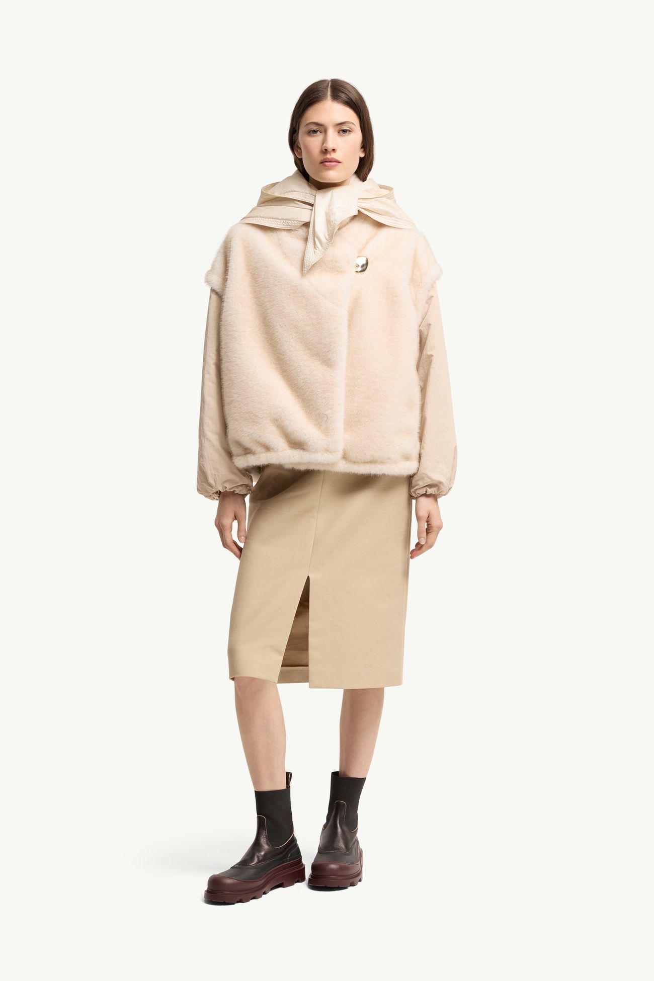 Chardonneret ダウンジャケット レディース ホワイトアイボリー Moncler 0