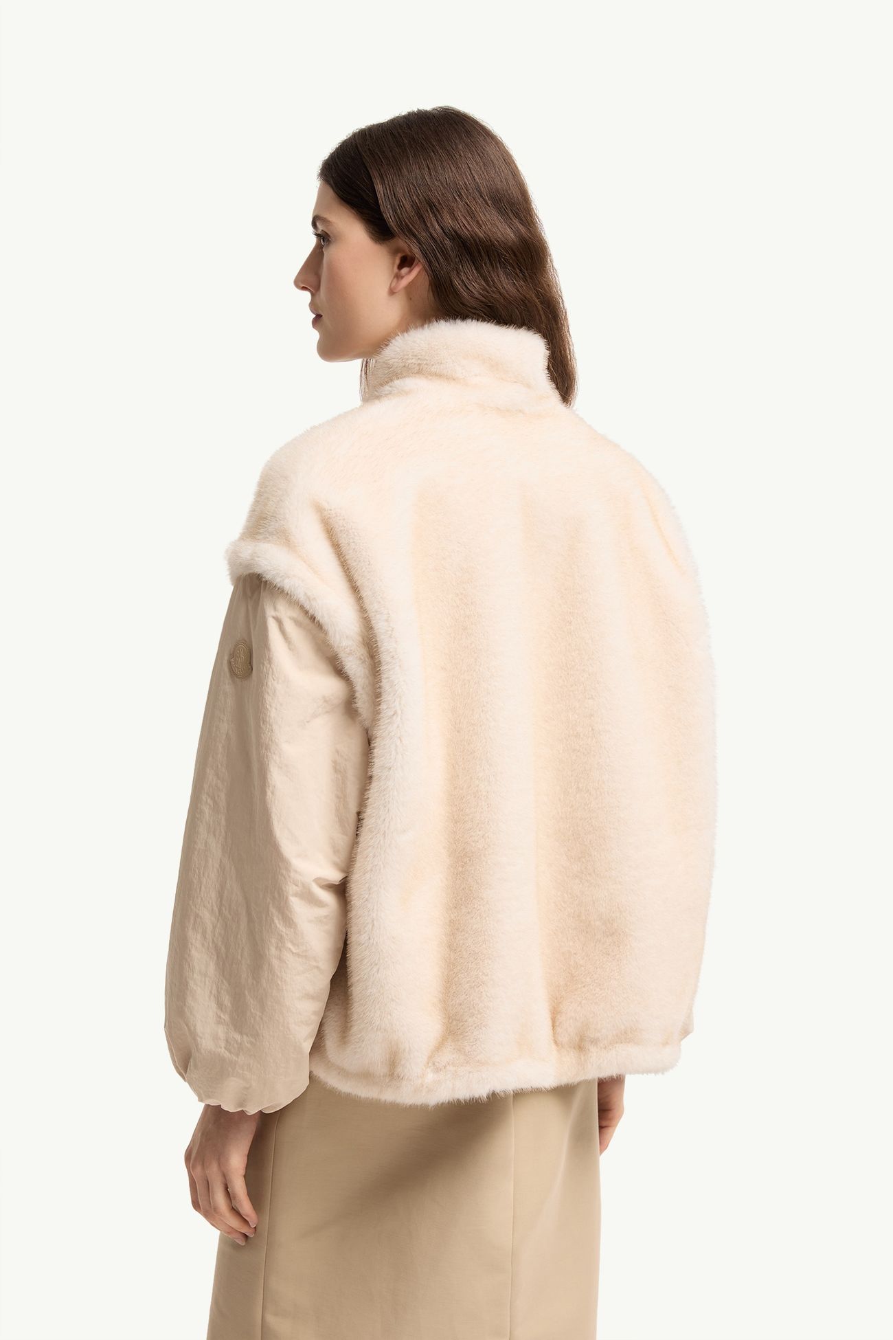 Chardonneret女士二合一双面泰迪绒风格羽绒夹克外套 女士 象牙白 Moncler 4