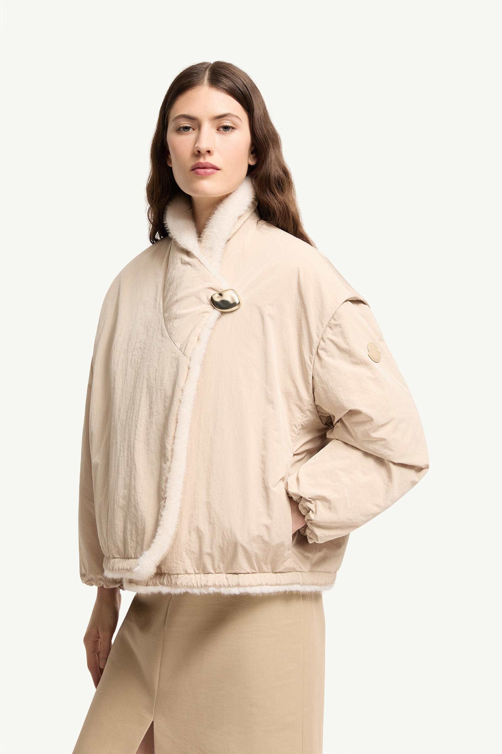 White Ivory Chardonneret 2-in-1 Reversible Teddy Down Jacket