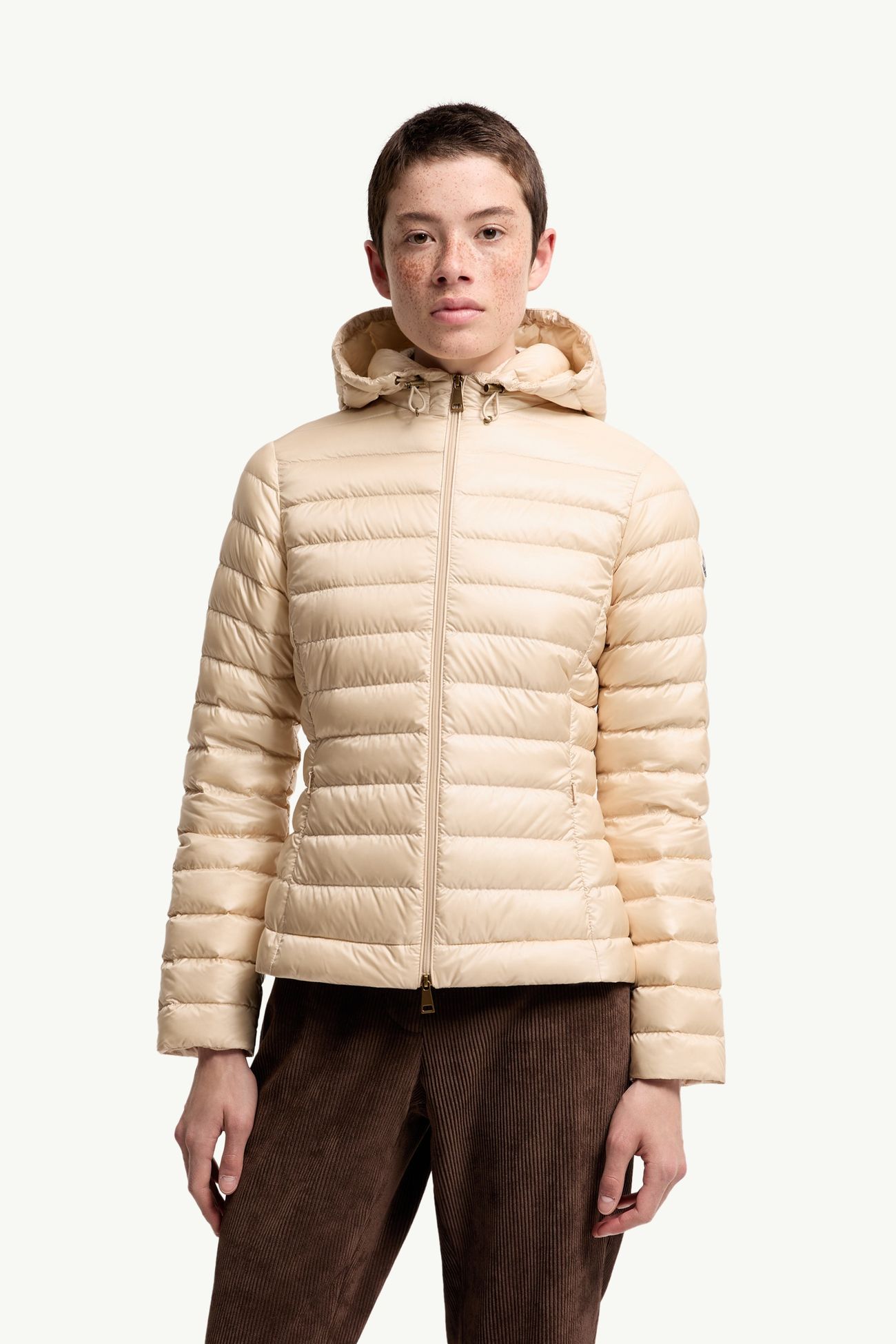 Plumífero corto de longue saison Igelhood Mujer Beige Claro Moncler 3