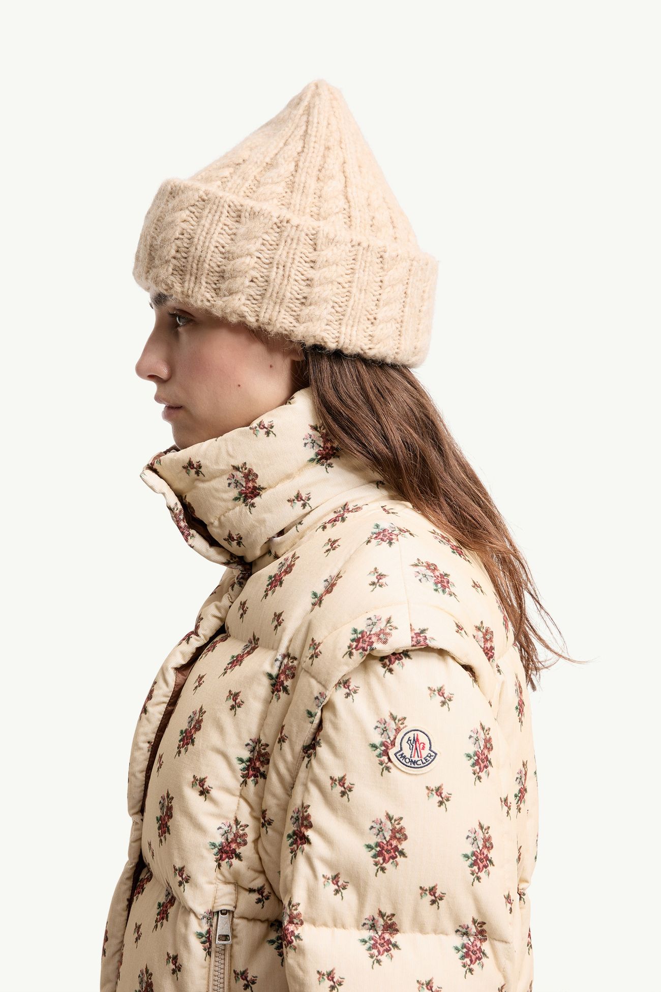 Plumífero 2 en 1 con capucha Torcol Mujer Beige Claro Moncler 1