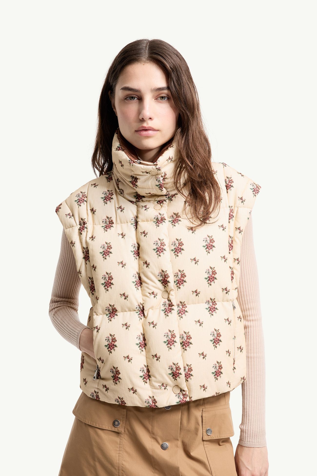 Plumífero 2 en 1 con capucha Torcol Mujer Beige Claro Moncler 5
