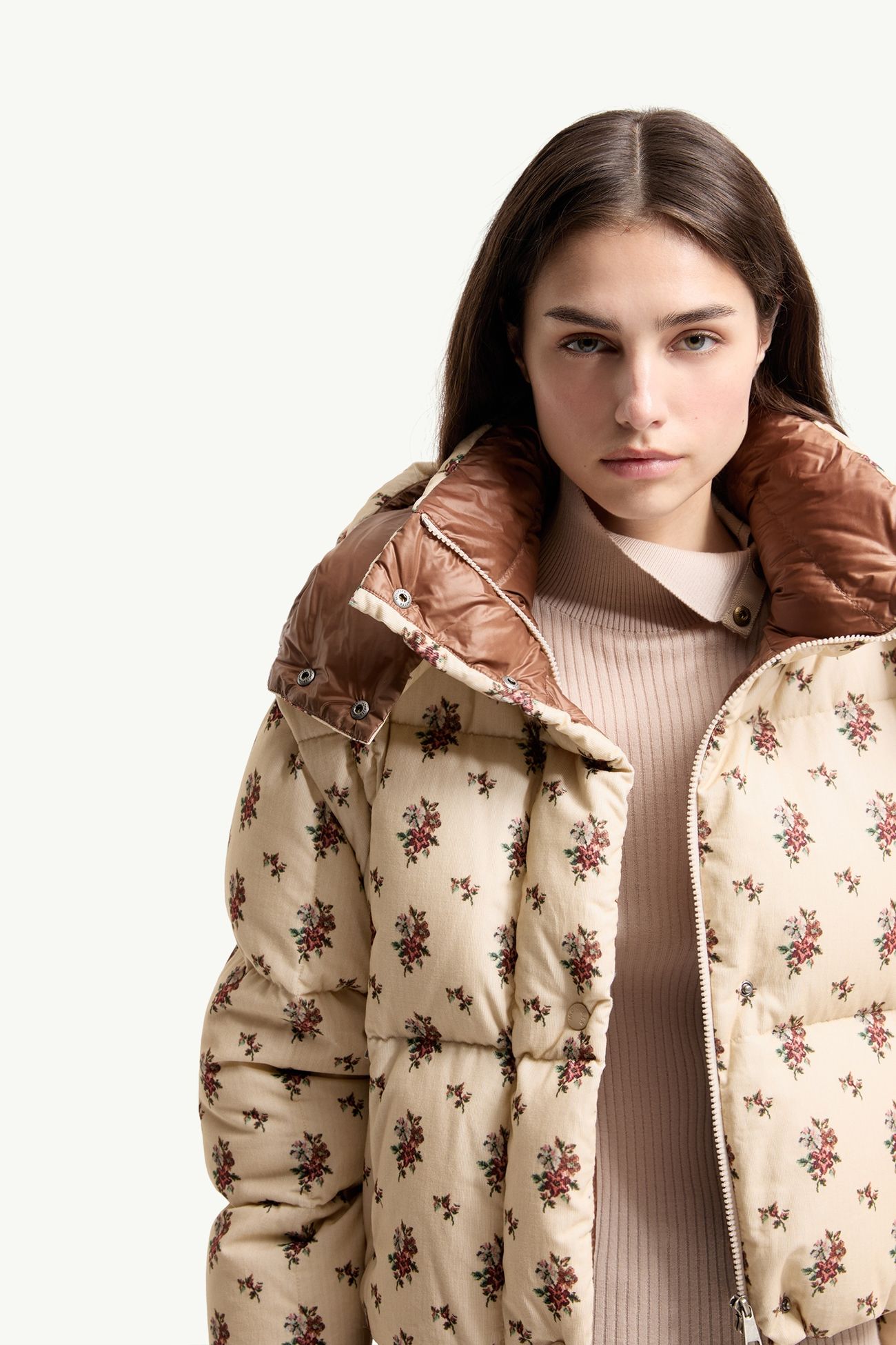 Plumífero 2 en 1 con capucha Torcol Mujer Beige Claro Moncler 6