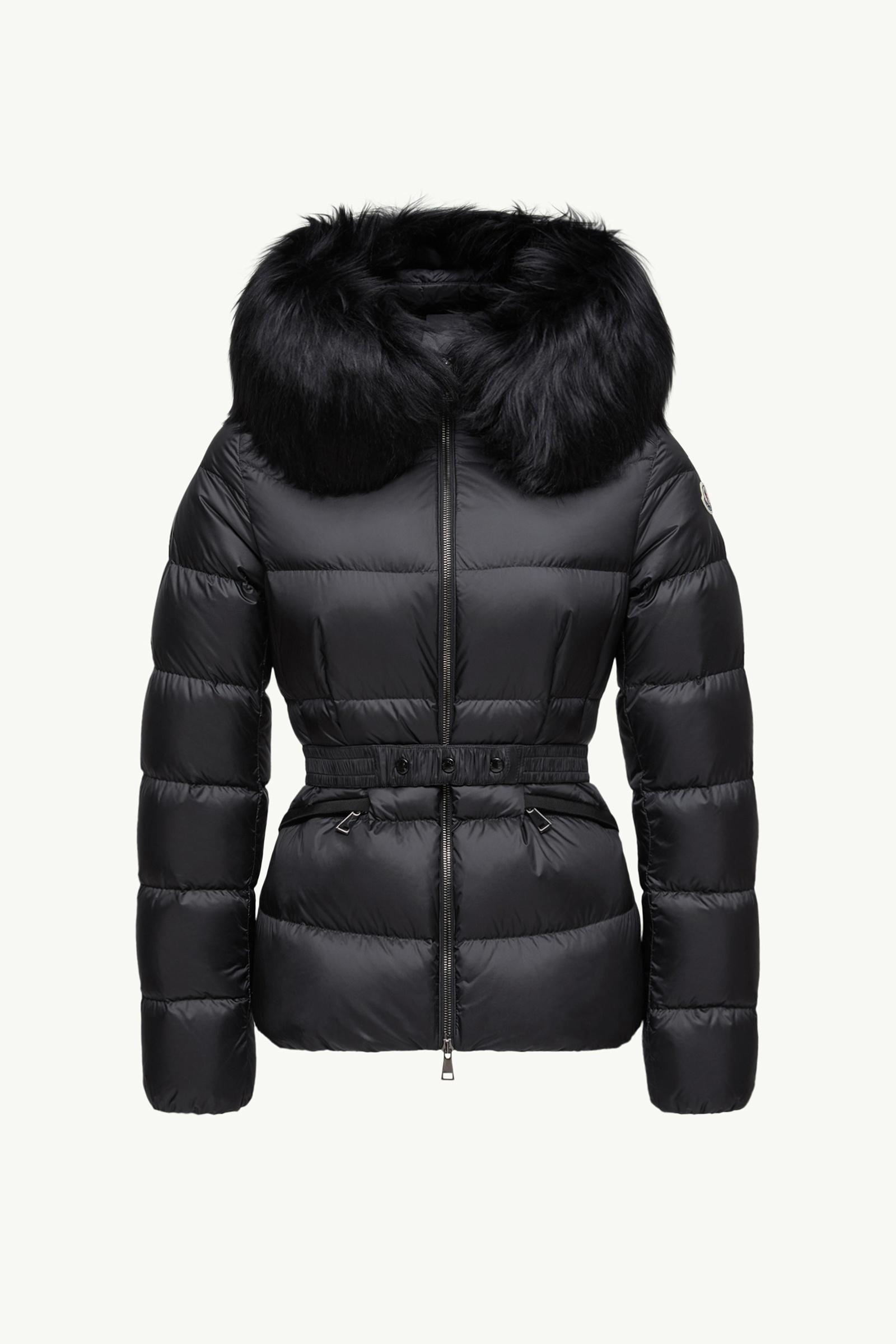 Boed Hooded Shearling-Trimmed Short Down Jacket Women Black Moncler, 1 of 0