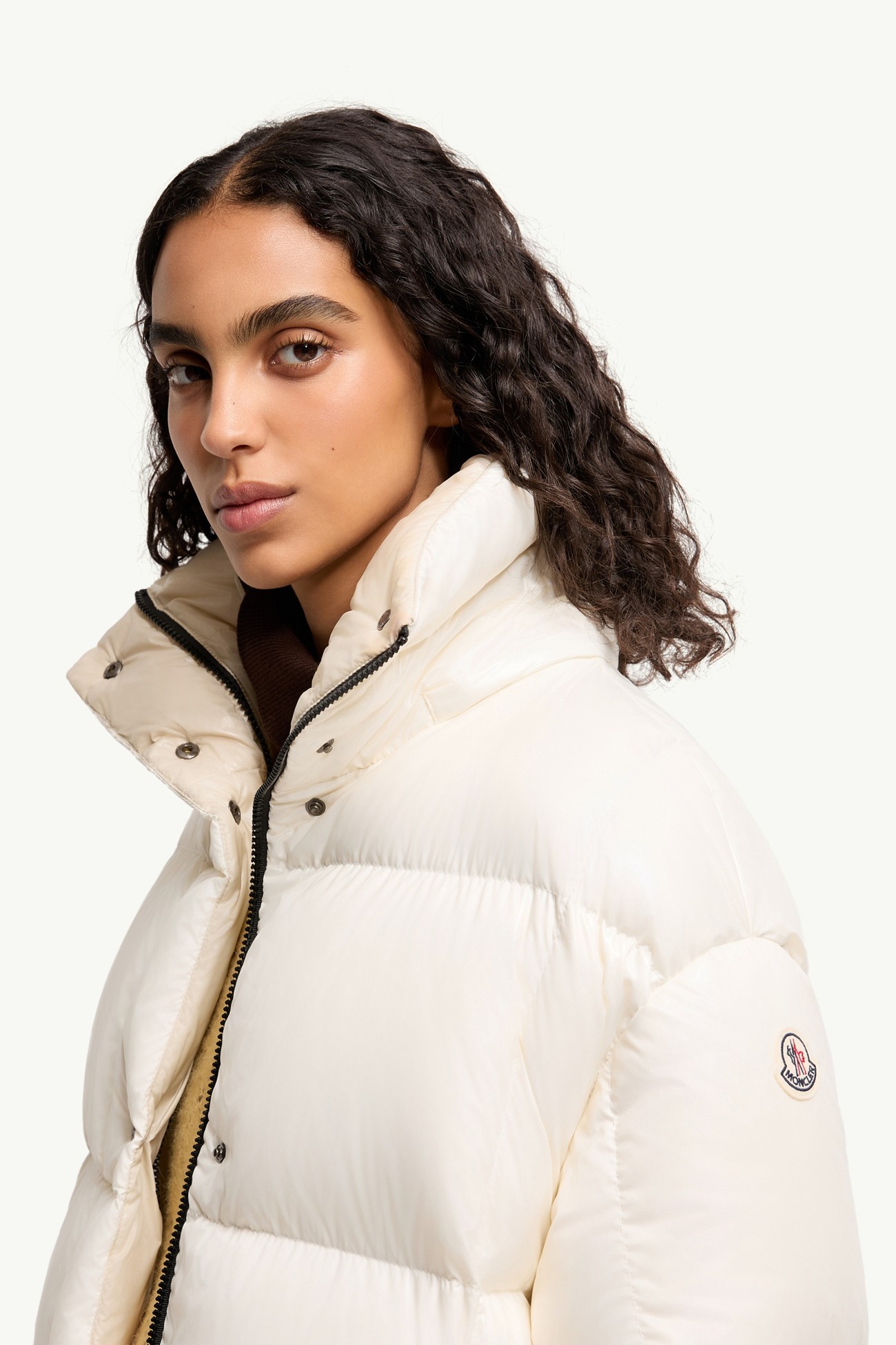 Parana Hooded Short Down Jacket Women White Moncler 1