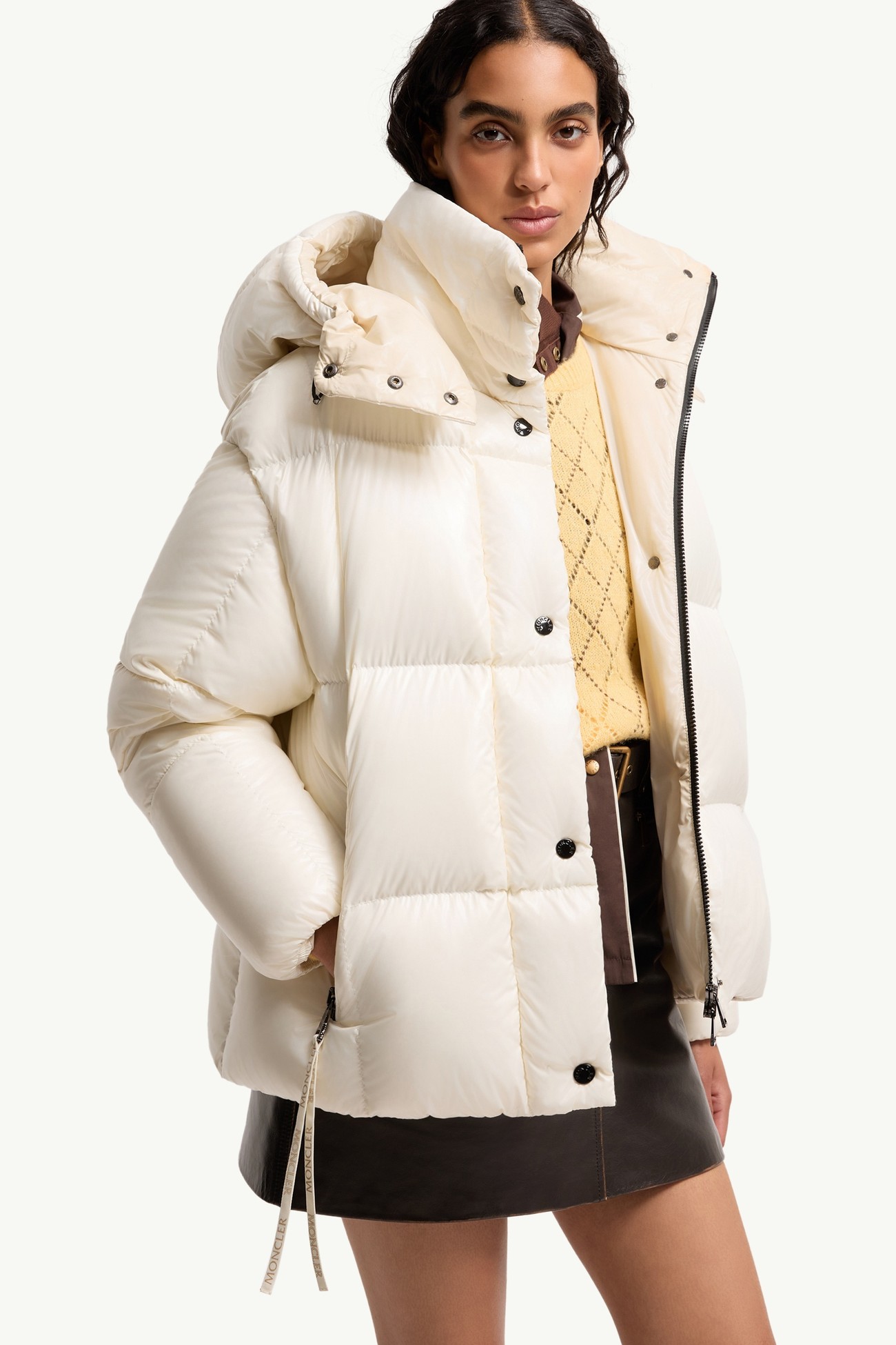 Parana連帽短身羽絨外套 女士 白色 Moncler 5