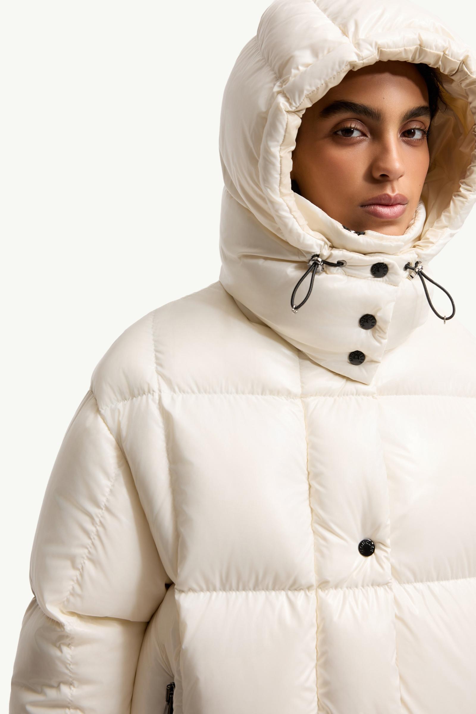 White Parana Hooded Short Down Jacket - Short Down Jackets for