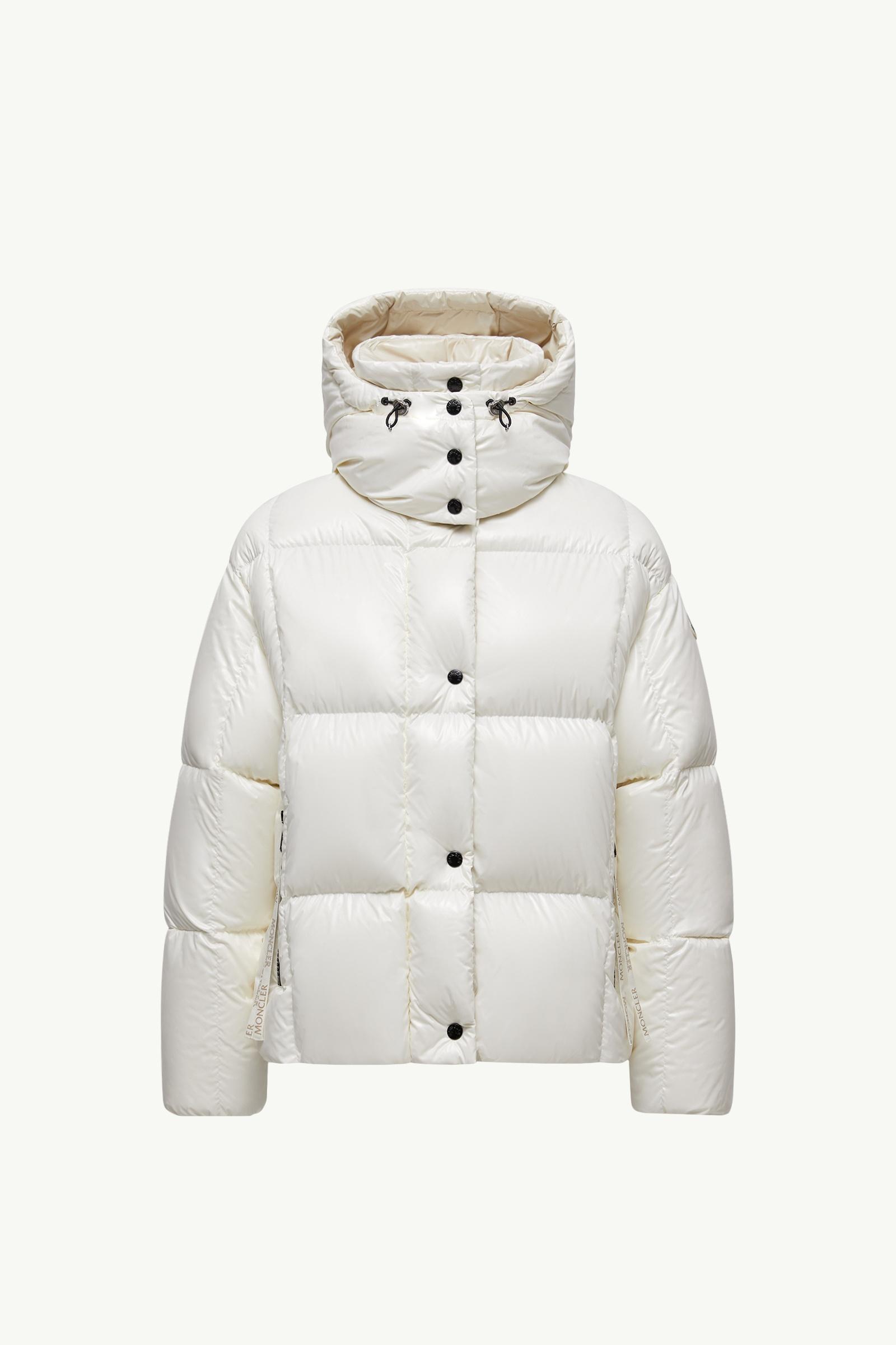 Parana Hooded Short Down Jacket Women White Moncler