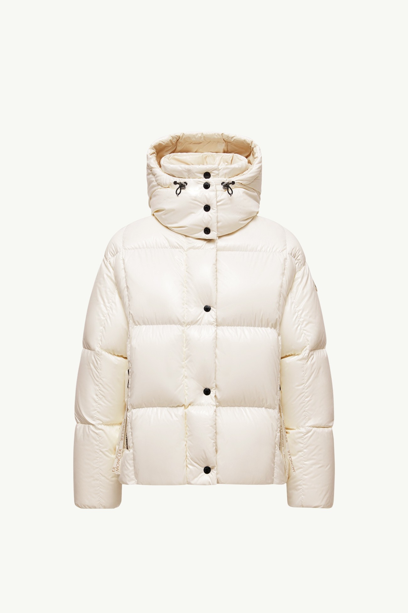 Parana Hooded Short Down Jacket Women White Moncler 2
