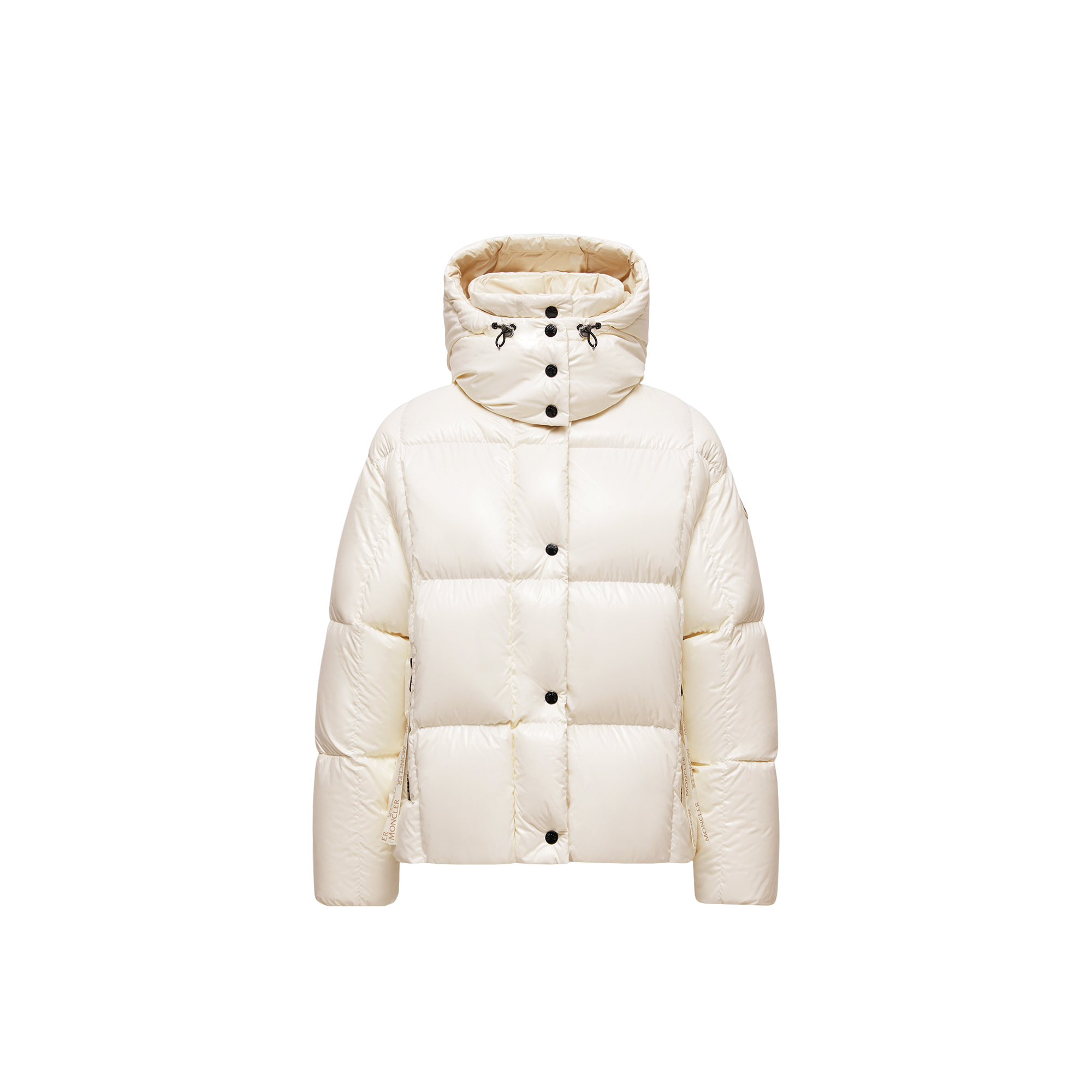 Moncler   Parana Hooded Short Down Jacket for Women in White, Size: 10