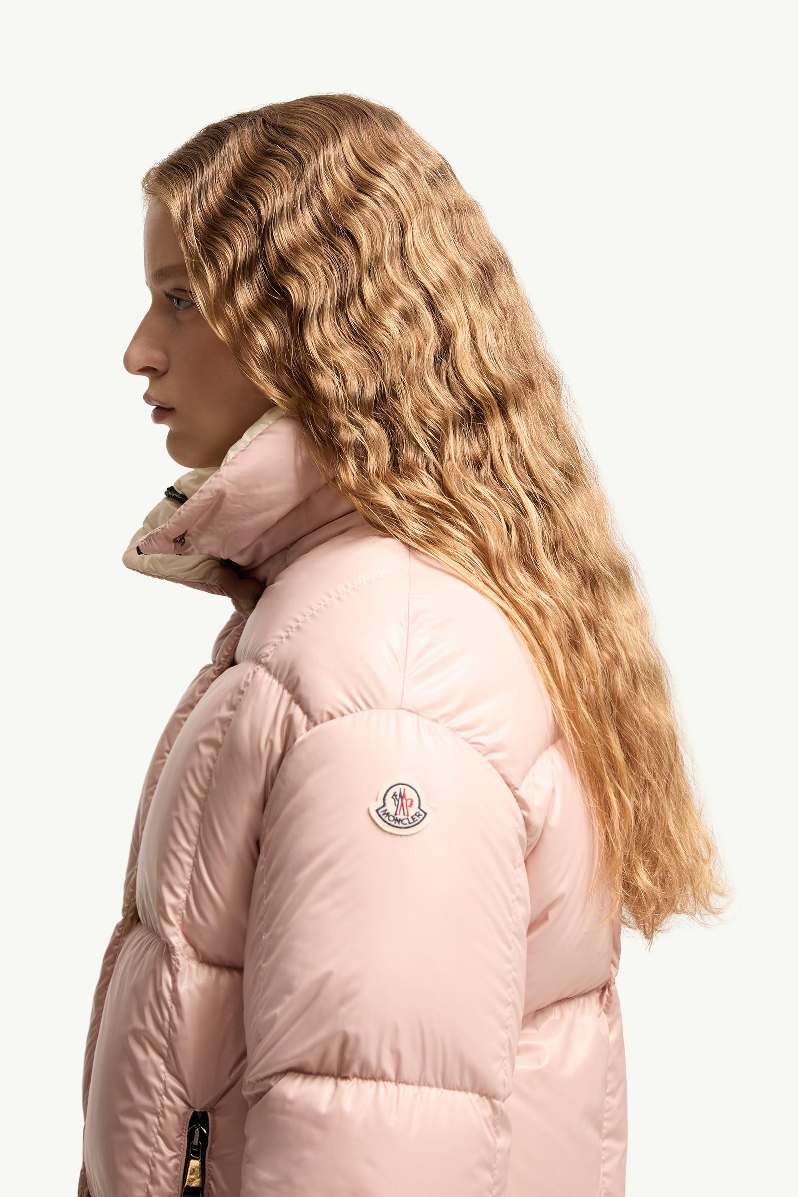 Light Pink Parana Hooded Short Down Jacket - Short Down Jackets