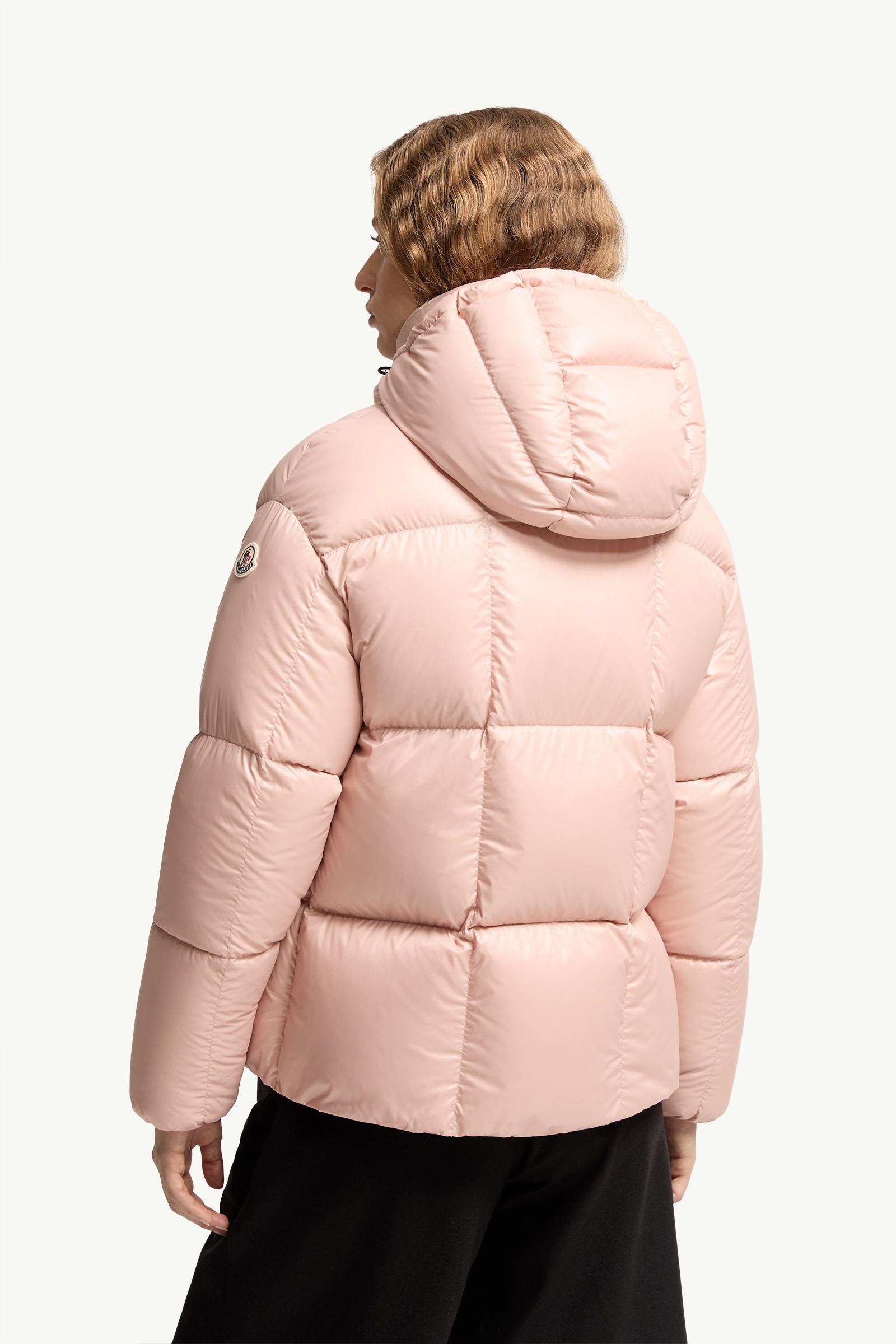 Light Pink Parana Hooded Short Down Jacket - Short Down Jackets