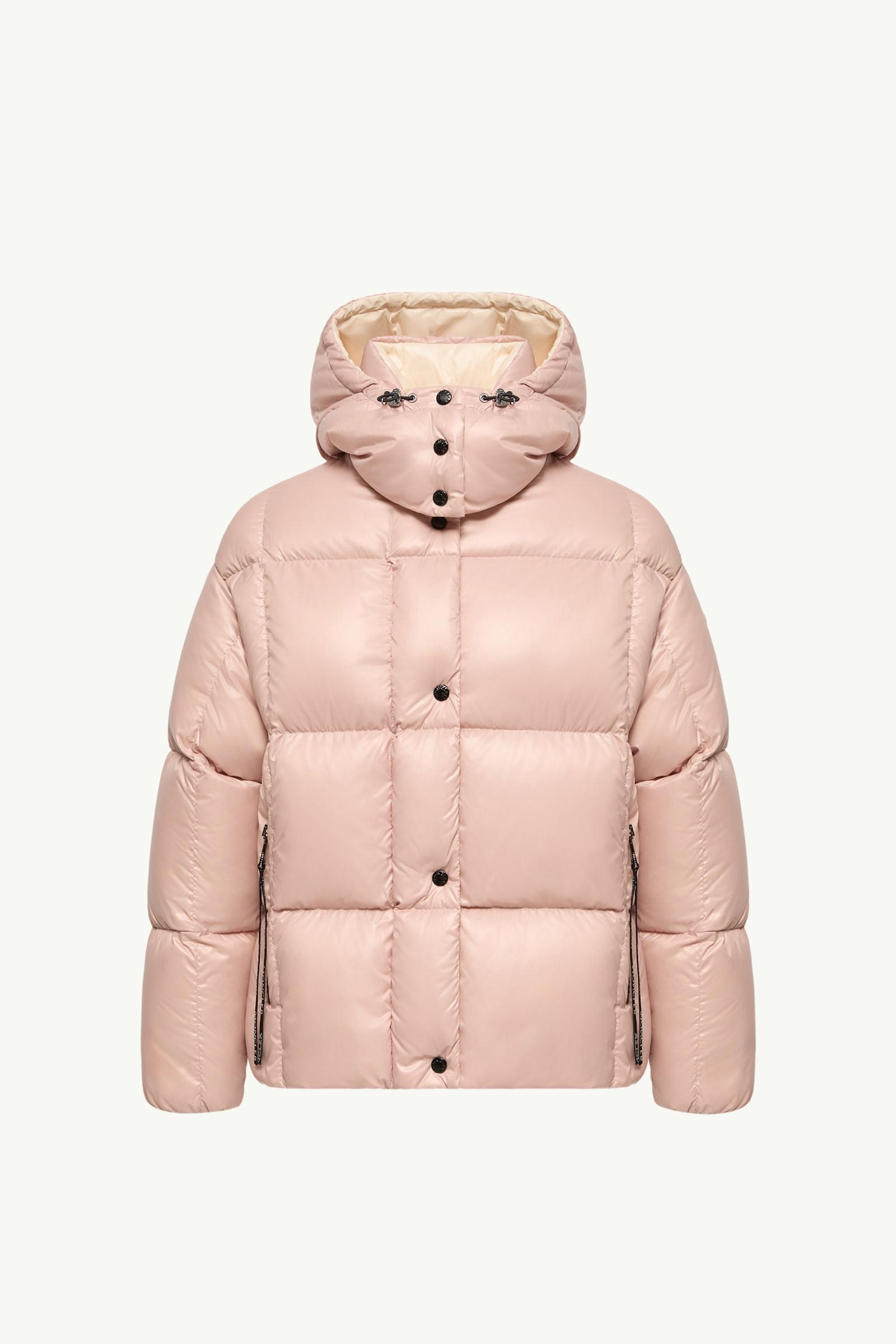 MONCLER ライトピンク ダウンジャケット フード付き Light Pink Parana Hooded Short Down Jacket - Short Down Jackets