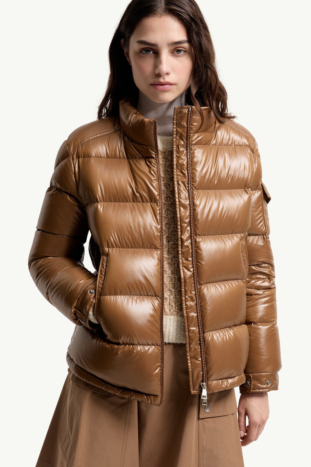 Hypolais女士短款羽绒夹克外套 女士 棕色 Moncler 6