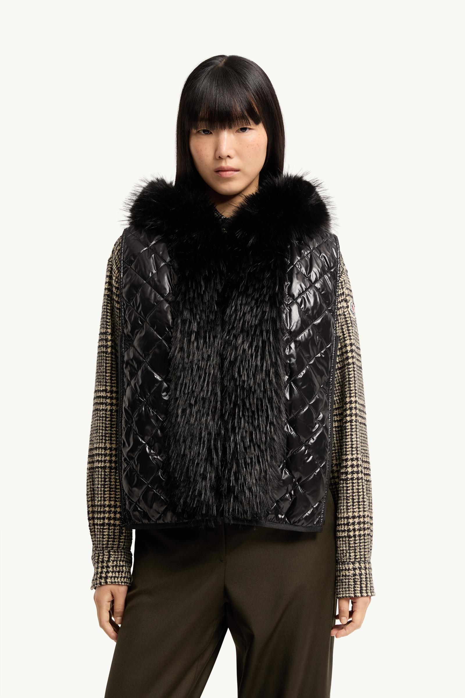 Black Hypolais Hooded Short Down Jacket - Short Down Jackets for