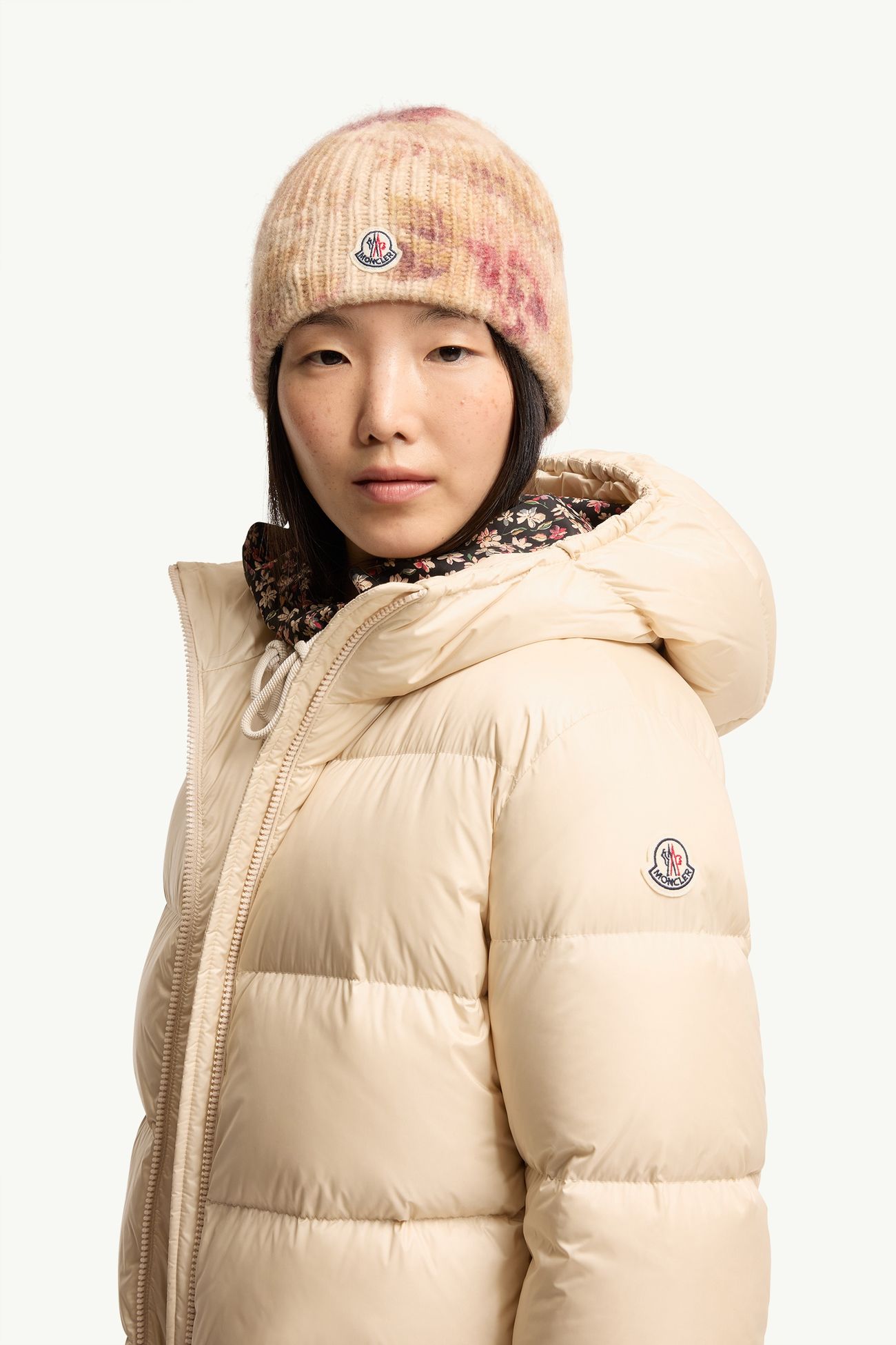 Feligule連帽短身羽絨外套 女士 淺米色 Moncler 1
