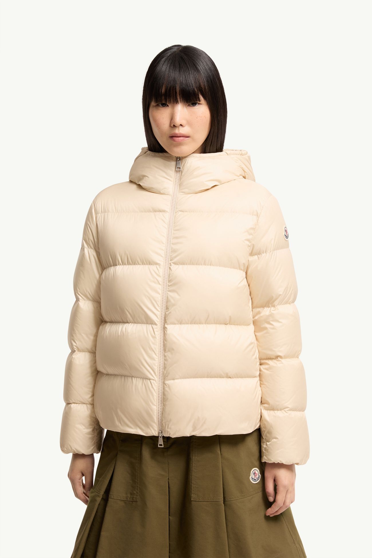 Feligule連帽短身羽絨外套 女士 淺米色 Moncler 3