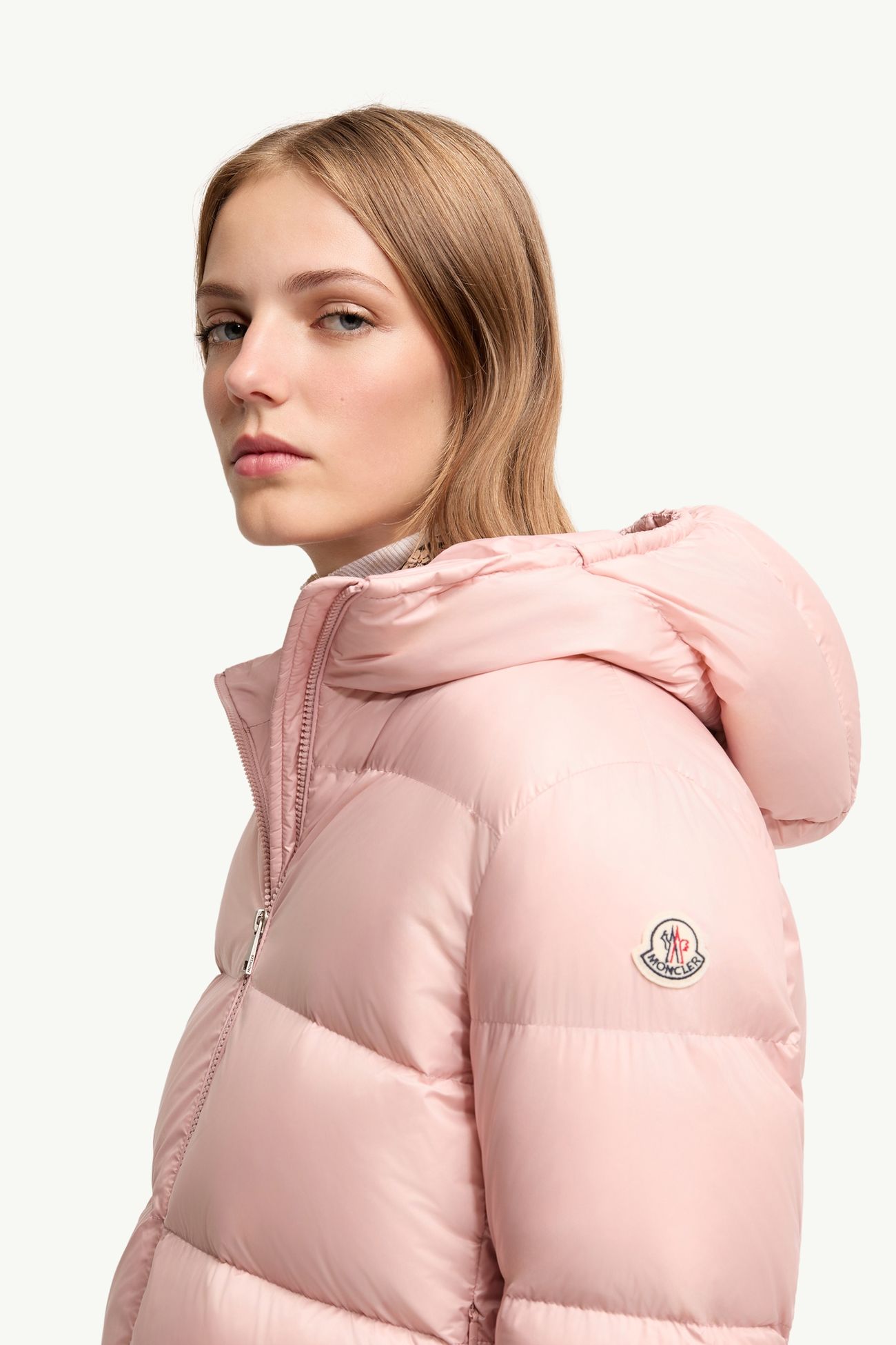 Feligule 후드 쇼트 다운 재킷 여성 핑크 Moncler 1