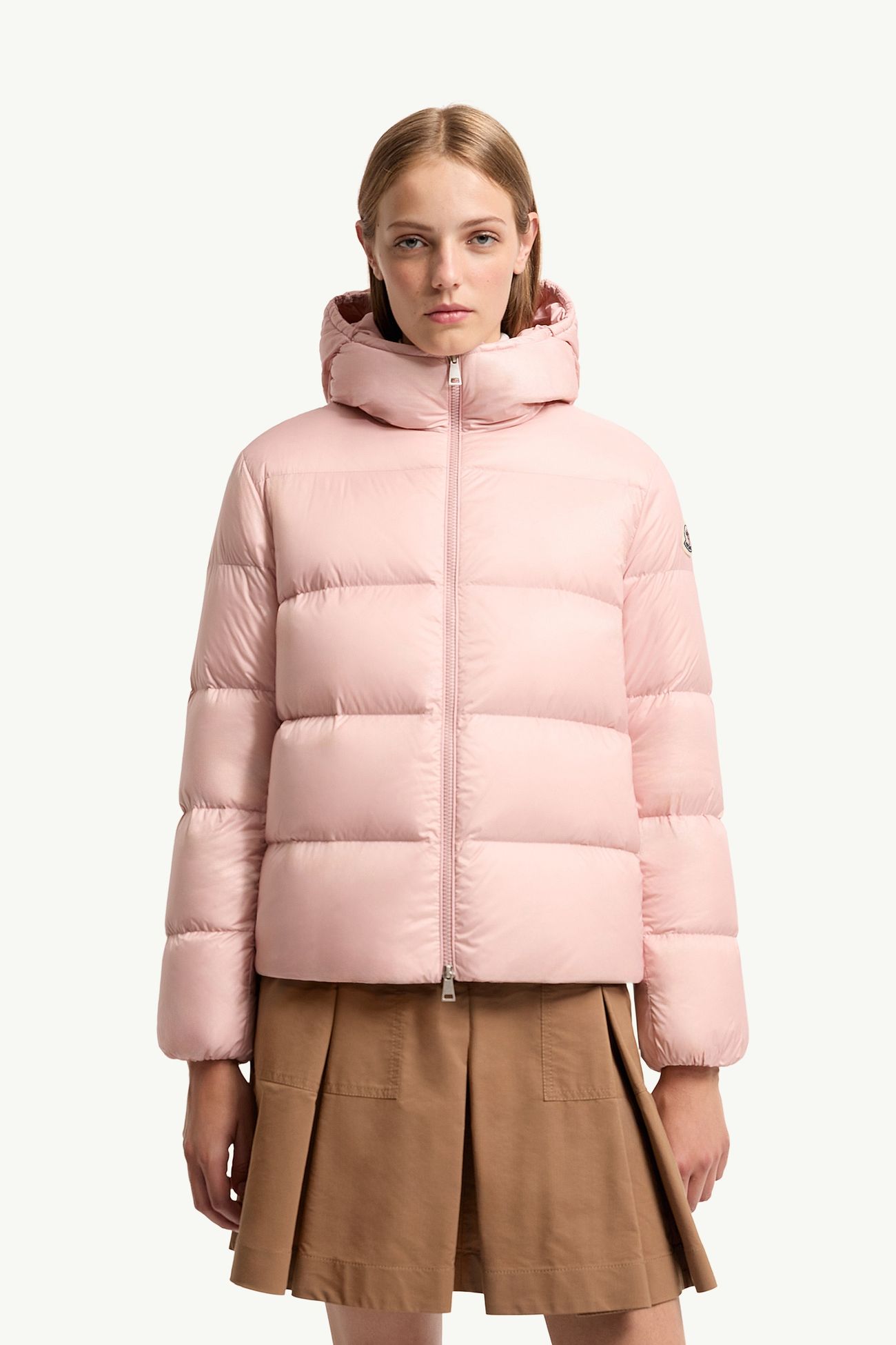 Feligule 후드 쇼트 다운 재킷 여성 핑크 Moncler 3