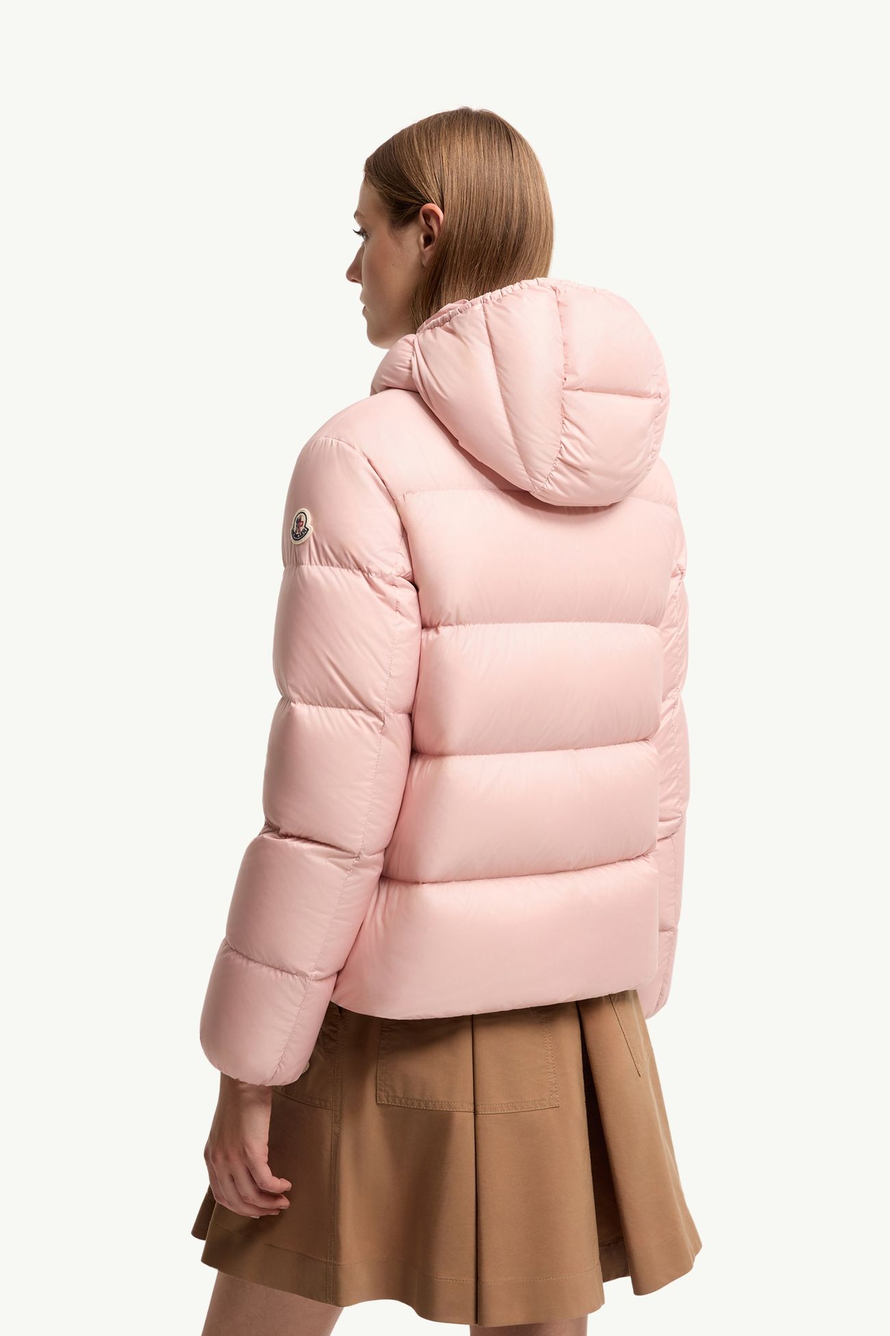 Feligule 후드 쇼트 다운 재킷 여성 핑크 Moncler 4