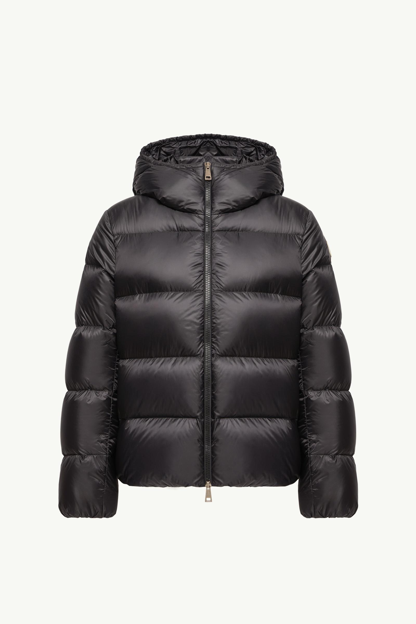 Black Feligule Hooded Short Down Jacket - Short Down Jackets for