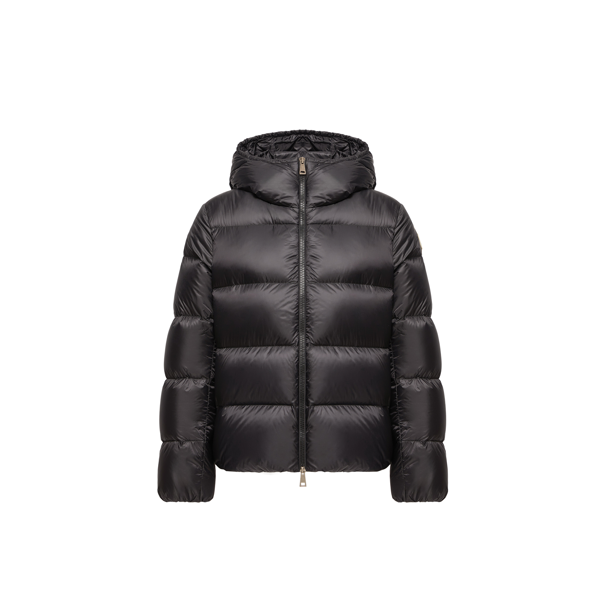 Moncler   Feligule Hooded Short Down Jacket for Women in Black, Size: 18