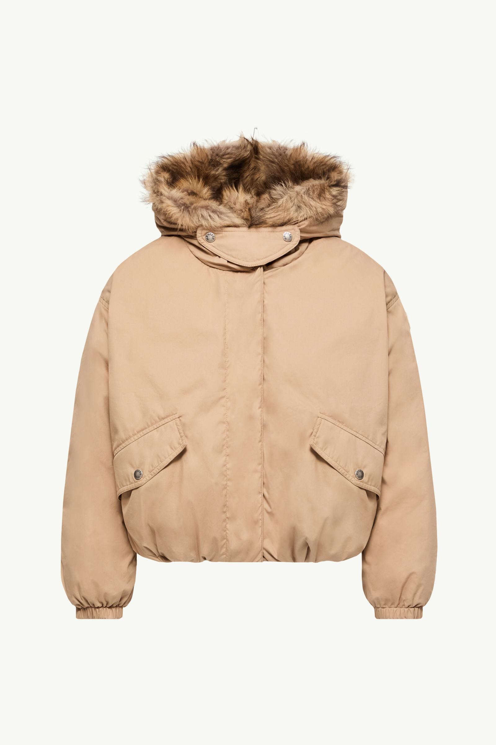 Cheveche Hooded Short Down Jacket Women Beige Moncler, 1 of 0