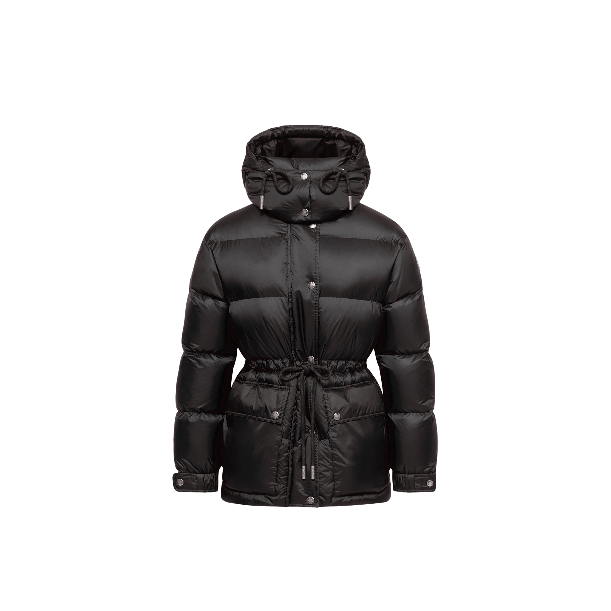 Moncler Sesie Hooded Mid-Length Down Jacket Women da Size: 3
