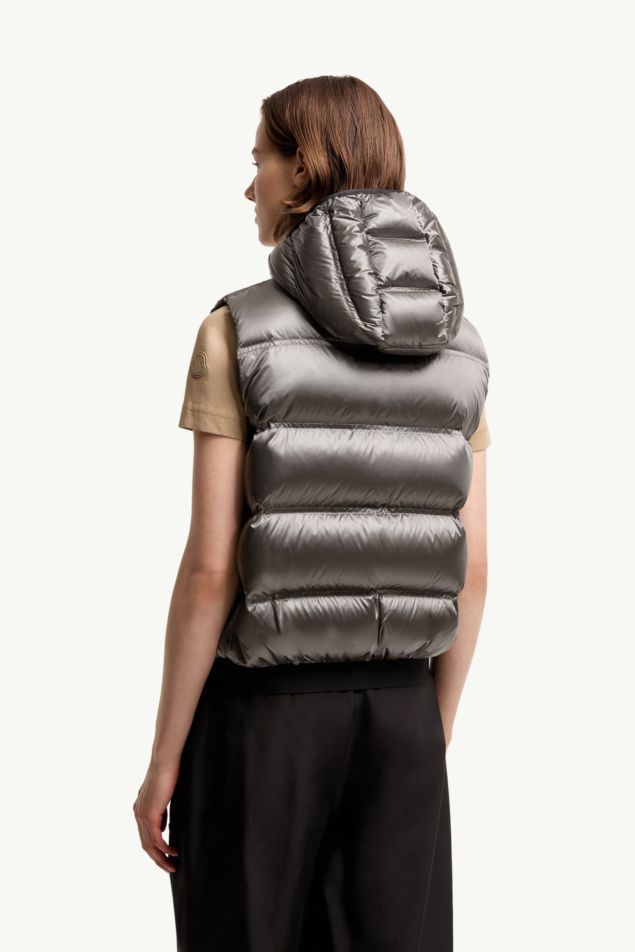 Fluidite連帽羽絨背心 女士 銀色 Moncler 4